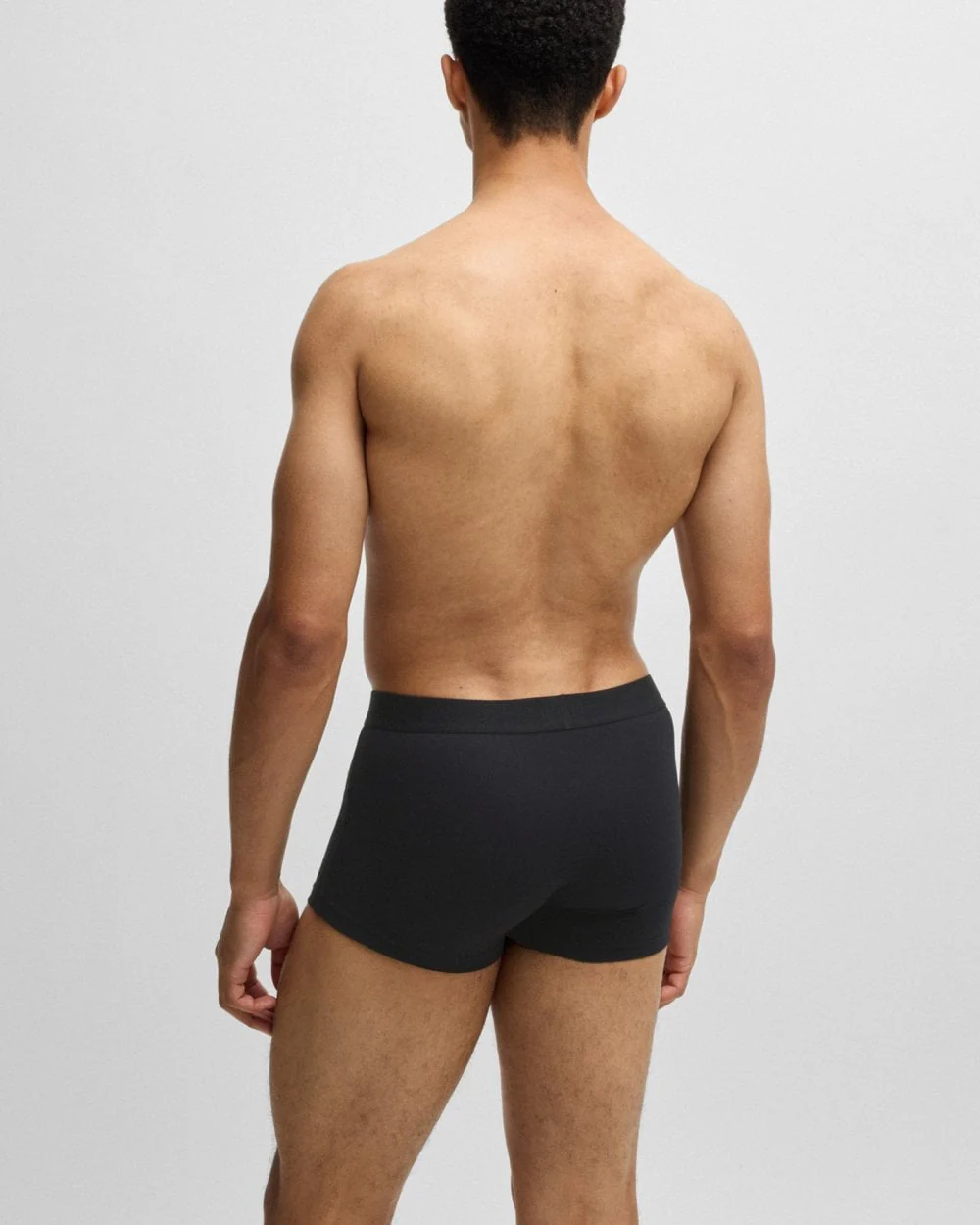 HUGO Galaxy Mens 3-Pack Trunks with Label Logo - Image 5