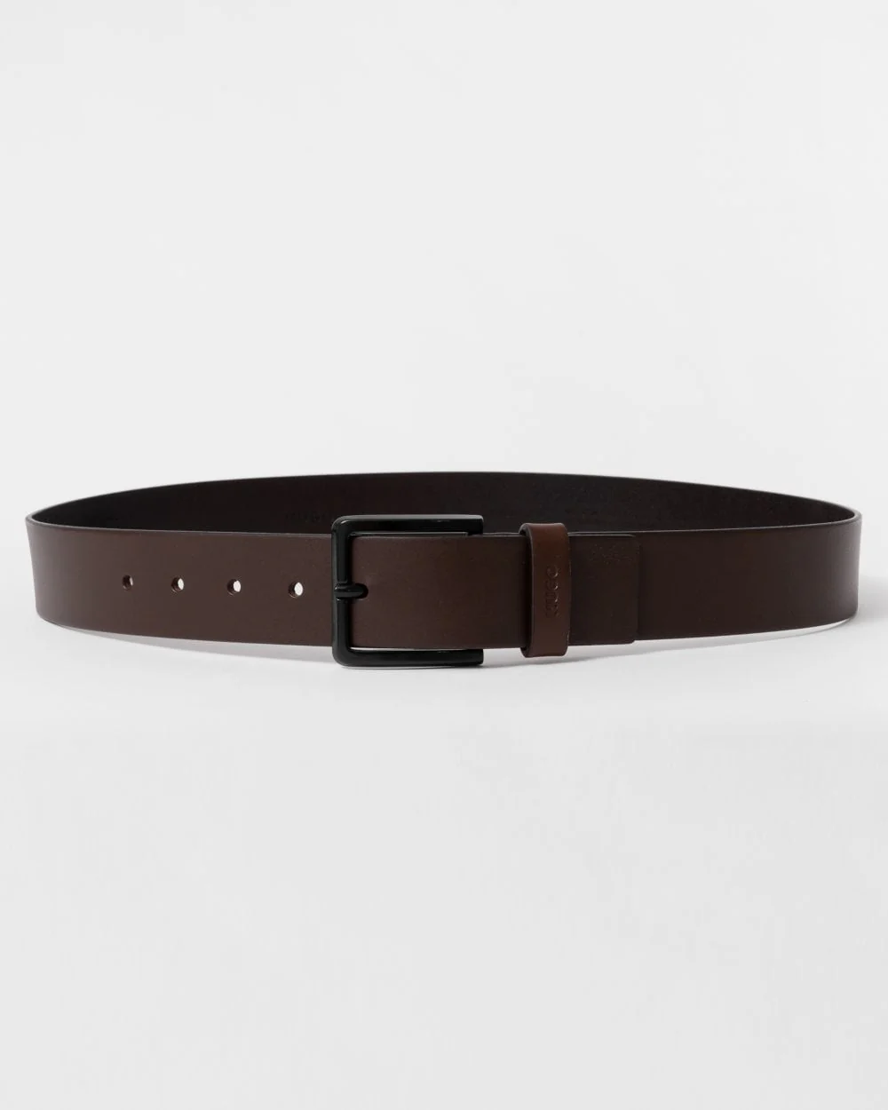 HUGO Gioni Mens Leather Belt NOS - Dark Brown 202