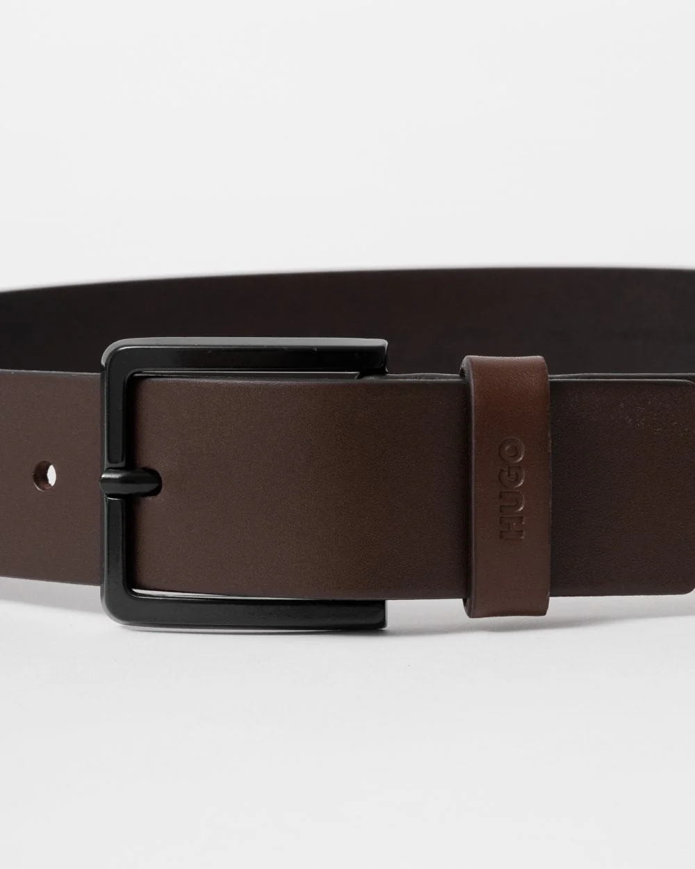 HUGO Gioni Mens Leather Belt NOS - Dark Brown 202 - Image 2