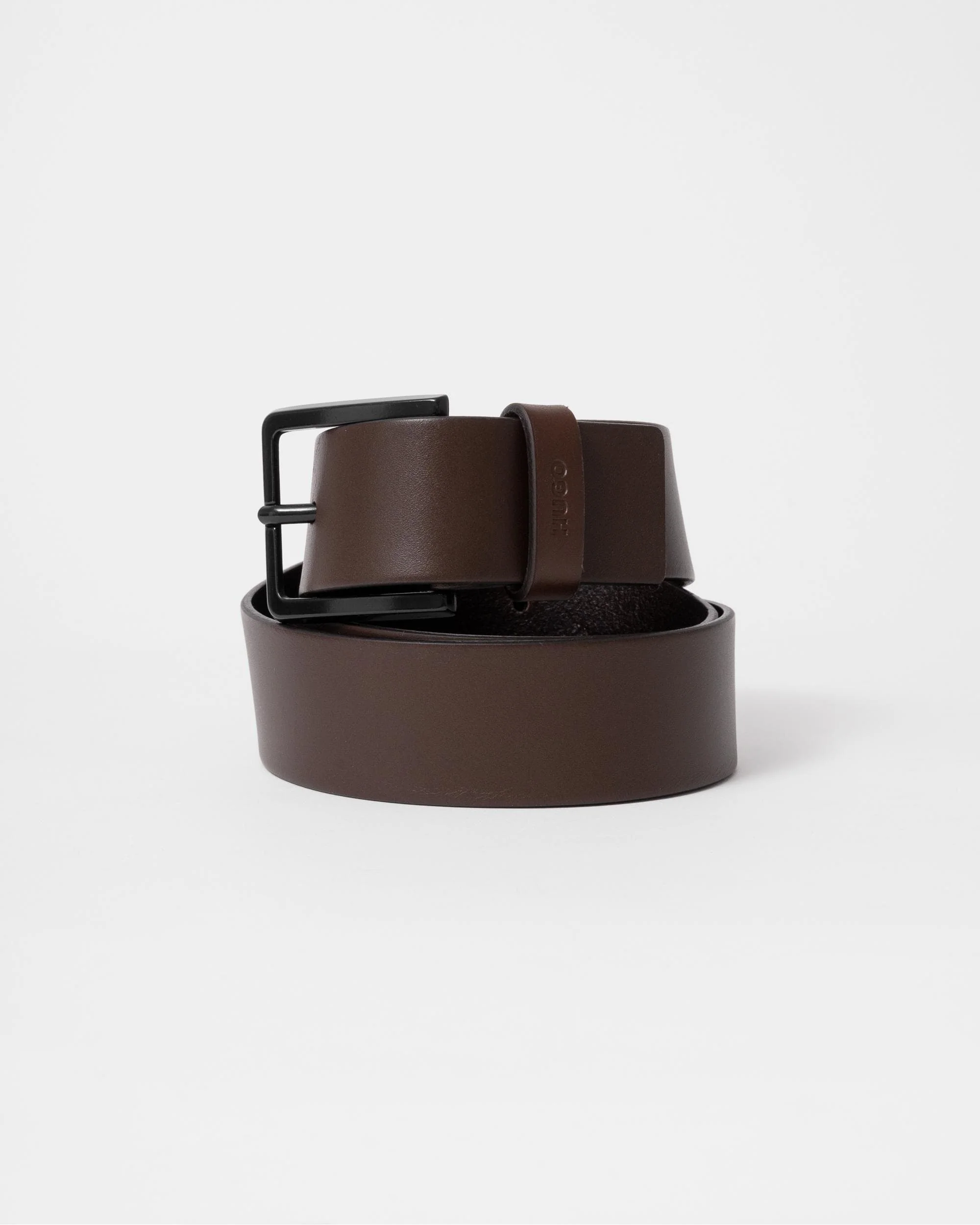 HUGO Gioni Mens Leather Belt NOS - Dark Brown 202 - Image 3
