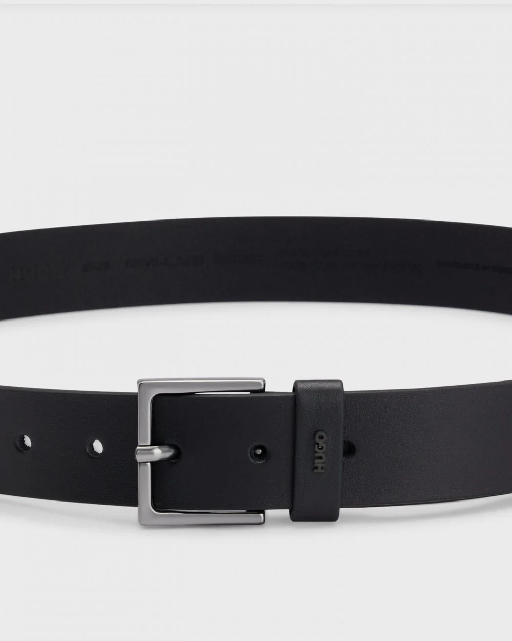 HUGO Giove Sz35 Mens Smooth Leather Belt NOS - Image 2