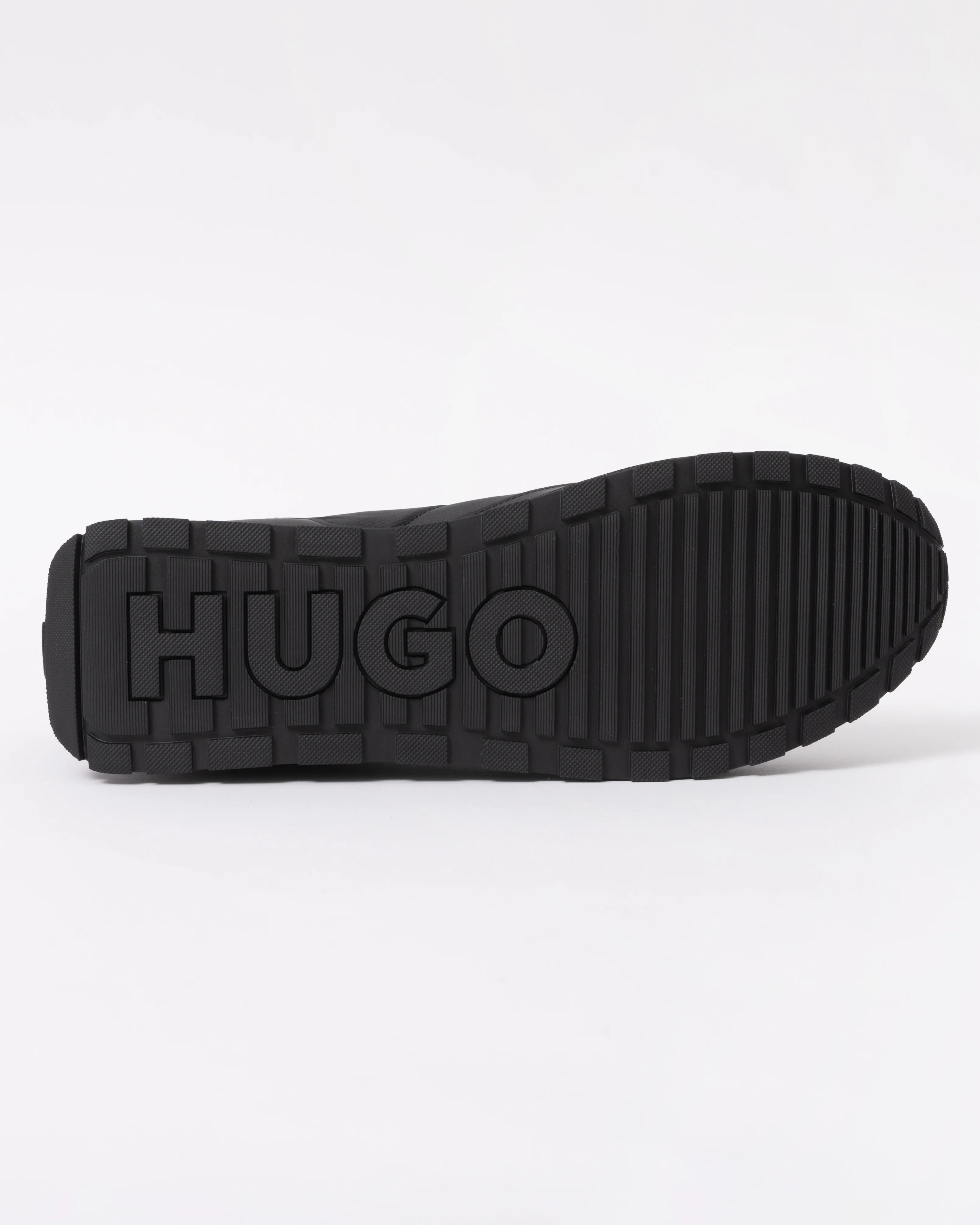 HUGO Icelin Runn Mens Mixed-Material Trainers with Branded Accents - Black 003 - Image 4