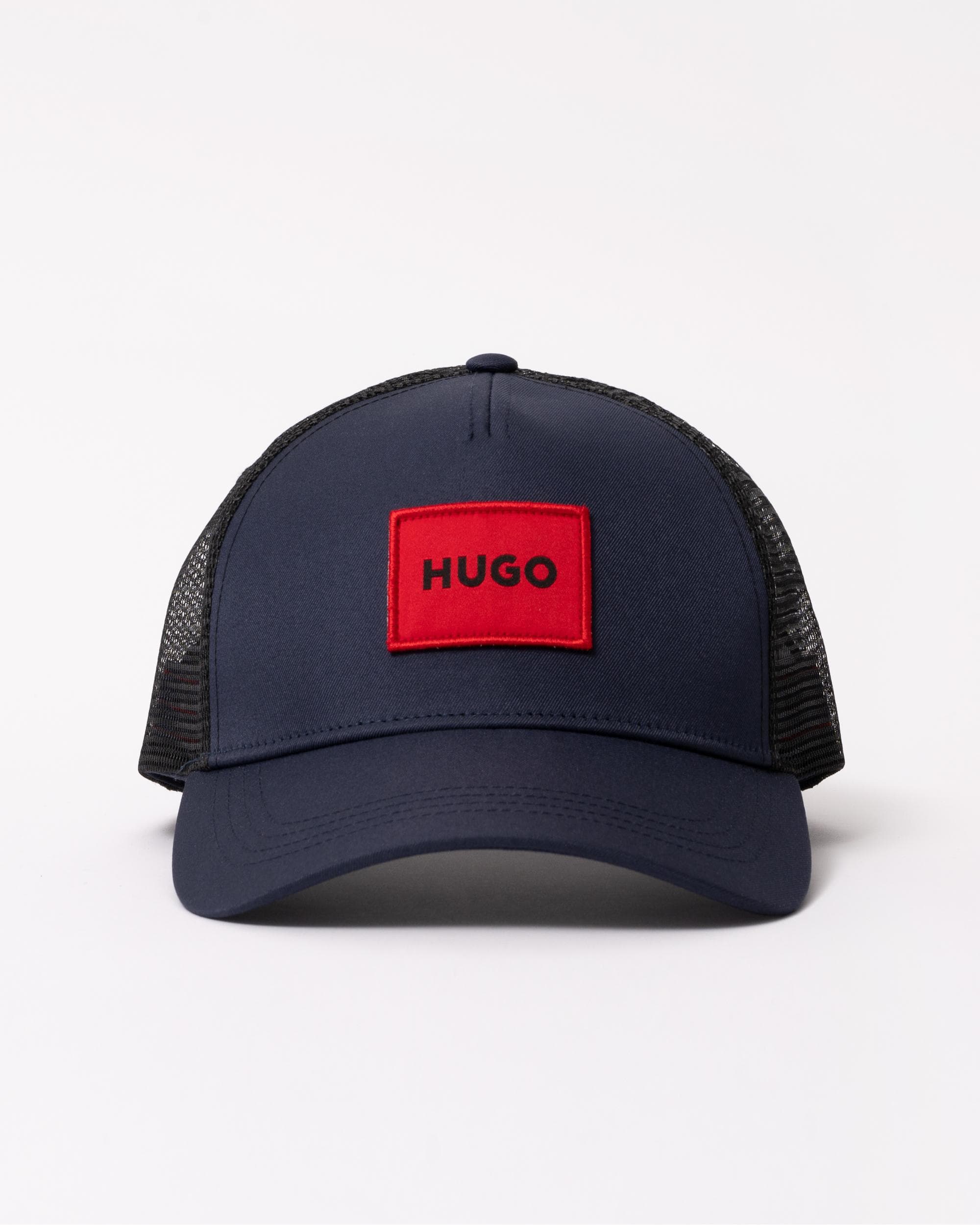 HUGO Kody Mens Logo Patch Cap - Dark Blue 405 - Image 3