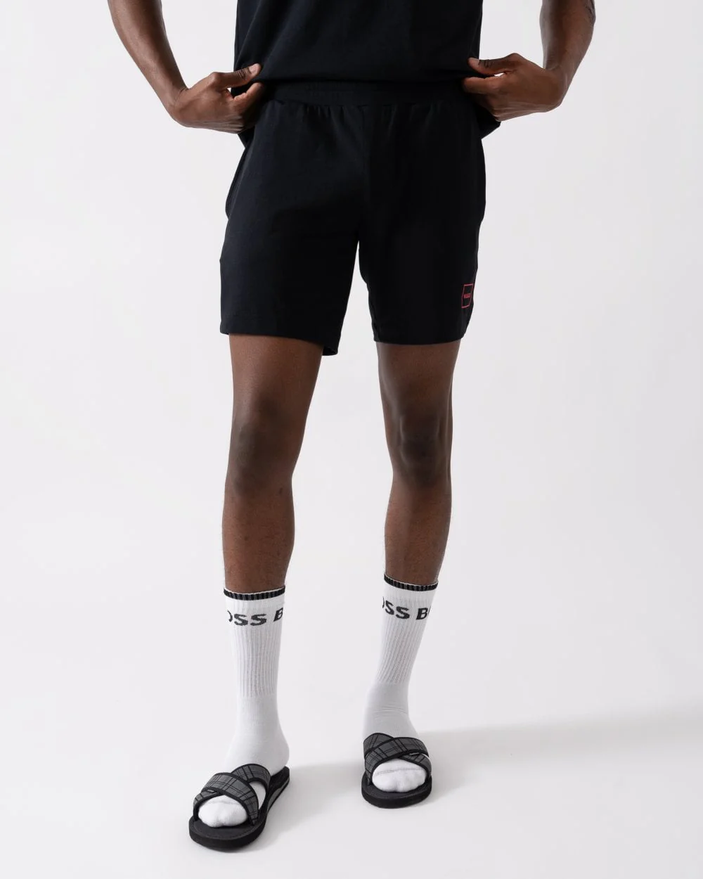HUGO Laze Mens Loungewear Shorts - Black 001