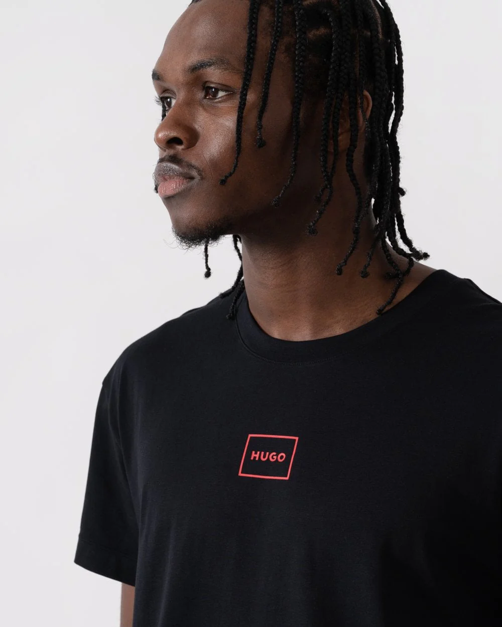 HUGO Laze Mens Loungewear T-Shirt - Black 001 - Image 2