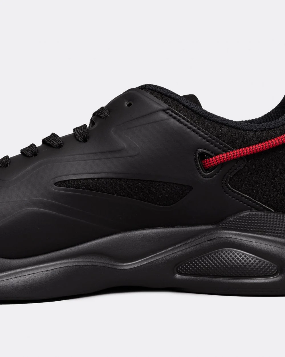 HUGO Leon Runn Mens Mixed-Material Trainers with Synthetic Coated Fabric - Image 2