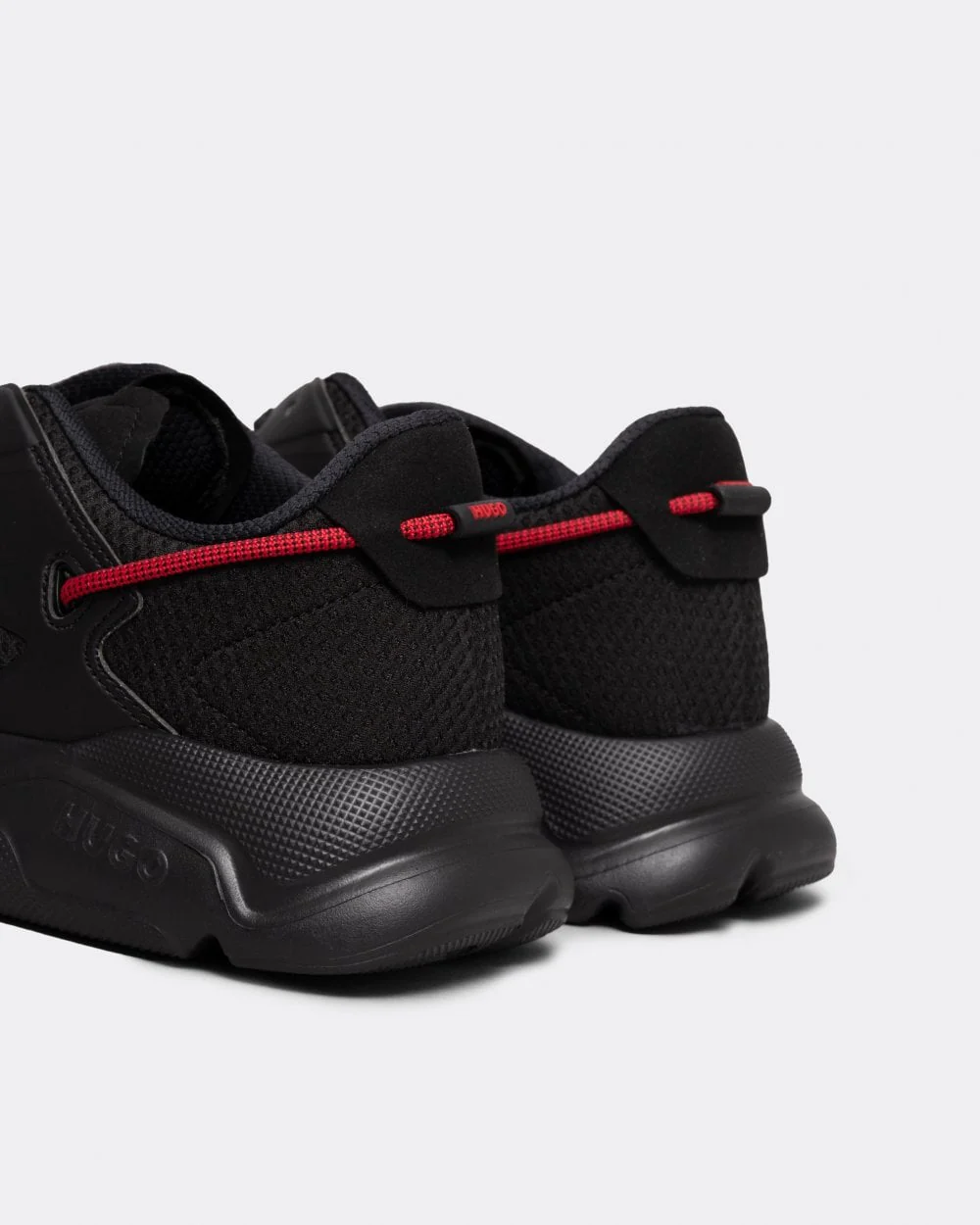 HUGO Leon Runn Mens Mixed-Material Trainers with Synthetic Coated Fabric - Image 6