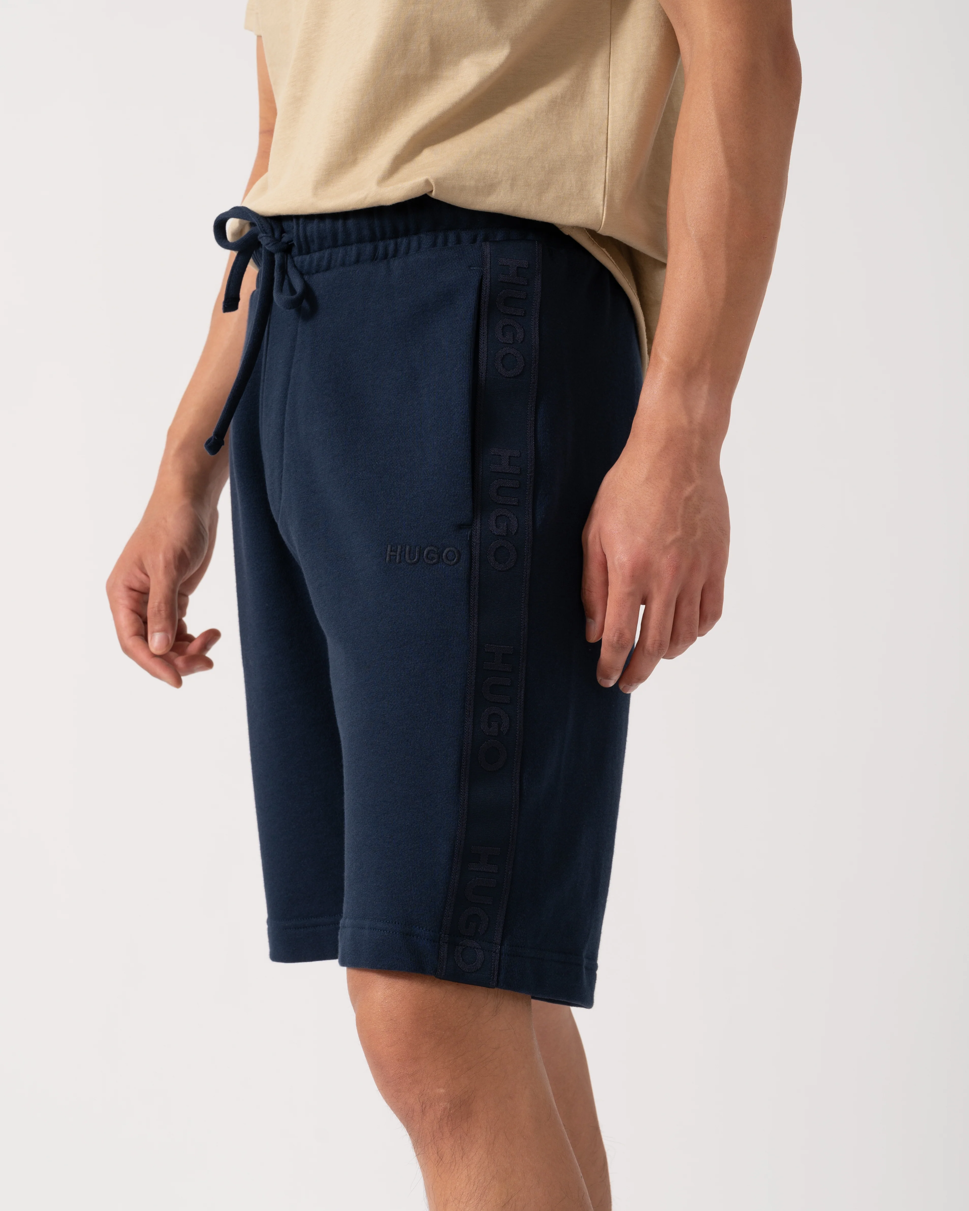 HUGO LIAM Mens Shorts with Logo Tape - Image 3