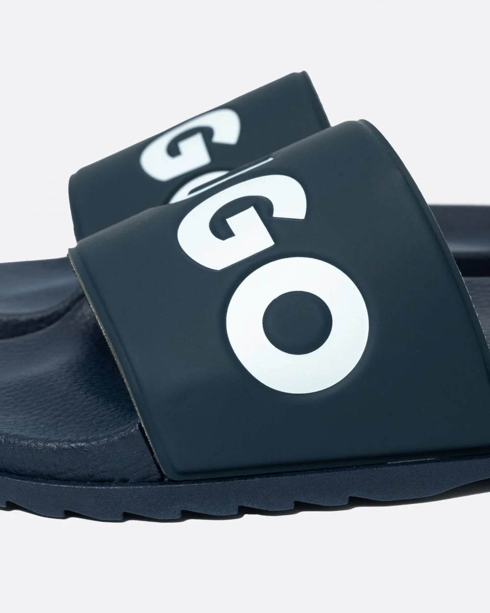 HUGO Match Mens Slides With Logo Strap NOS - Dark Blue 405 - Image 2