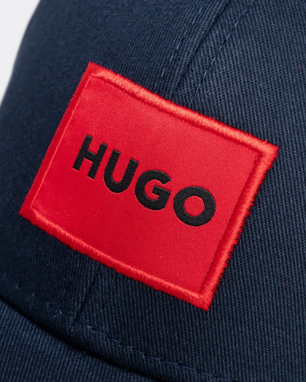 HUGO Men-X 581-RL Mens Cotton-Twill Cap With Red Logo Label - Dark Blue 405 - Image 4