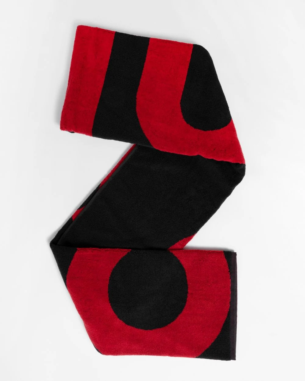 HUGO Mens Corporate Logo Cotton-Terry Beach Towel - Image 4