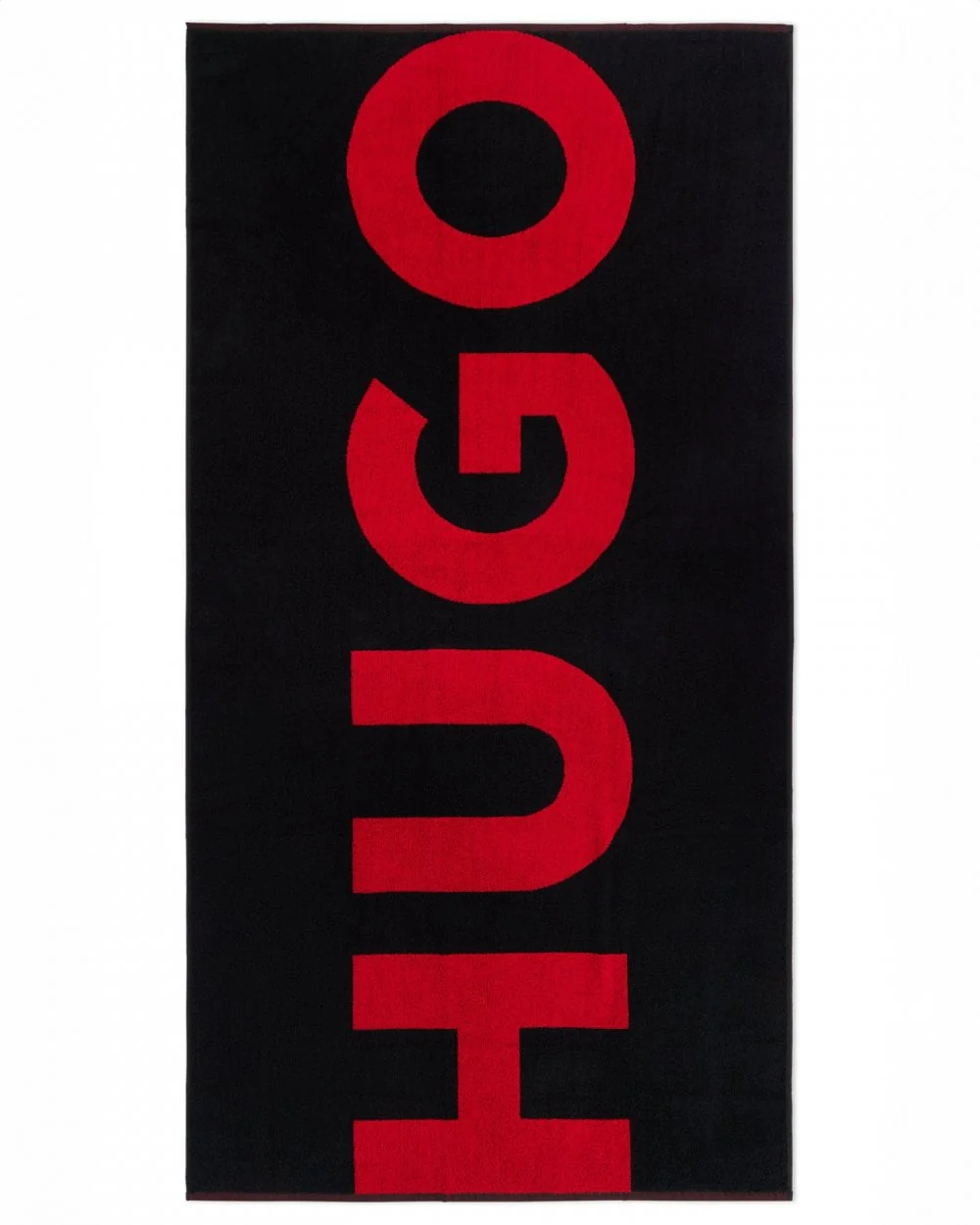 HUGO Mens Corporate Logo Cotton-Terry Beach Towel - Image 5