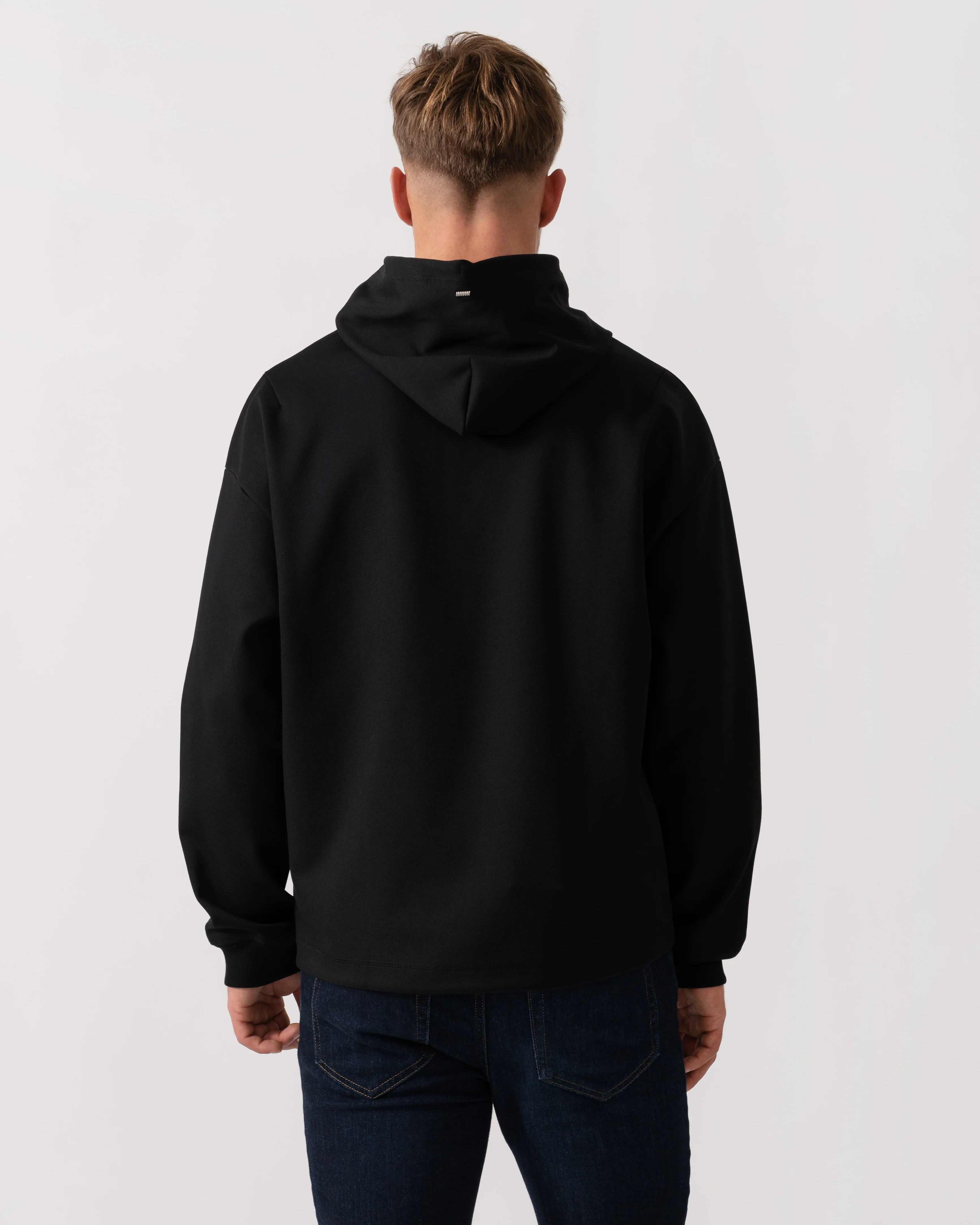 HUGO Mens Dineo Mens Pullover Hoodie - Black 001 - Image 4