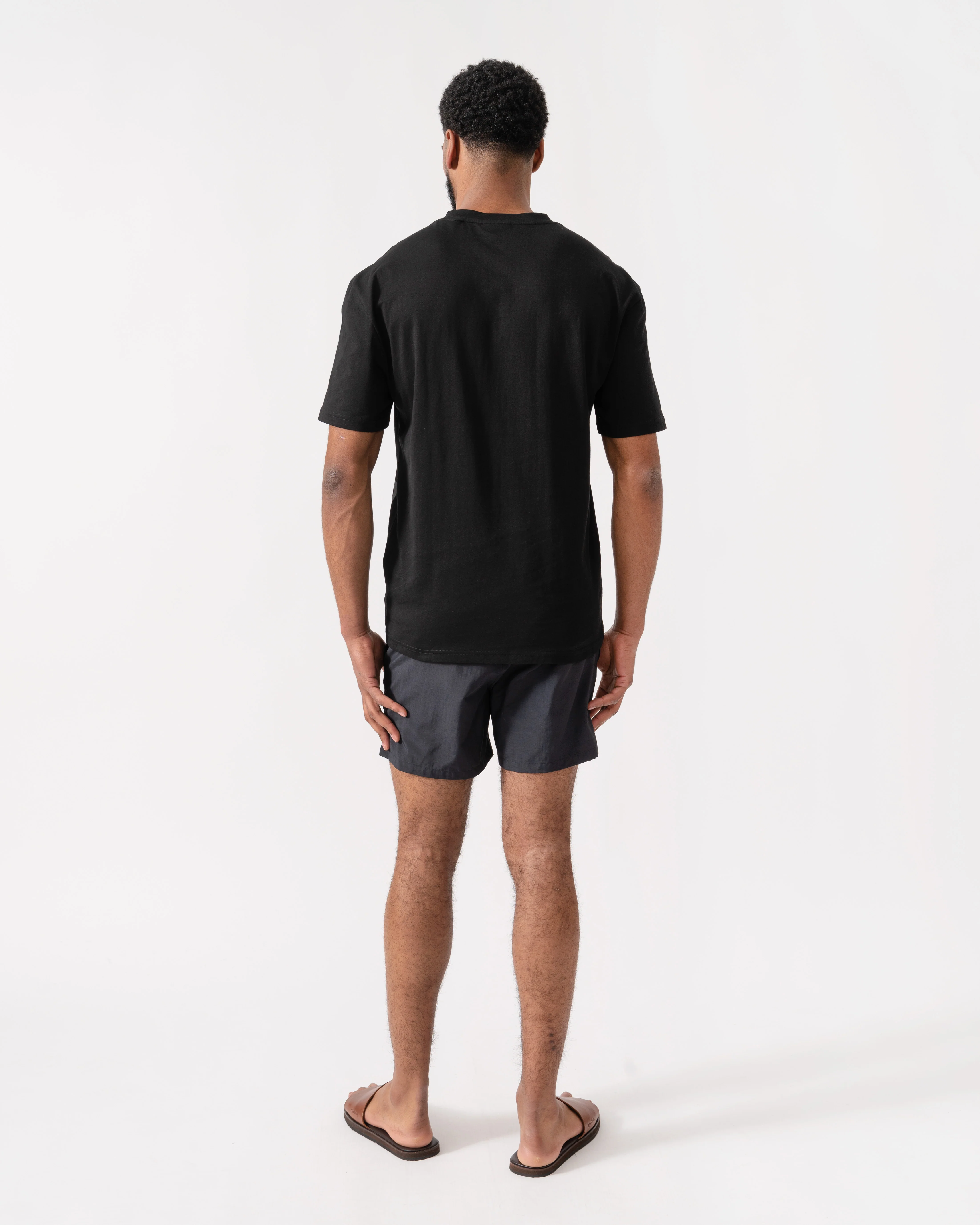 HUGO RN Relaxed Jersey T-shirt with UV Protection - Black 004 - Image 3