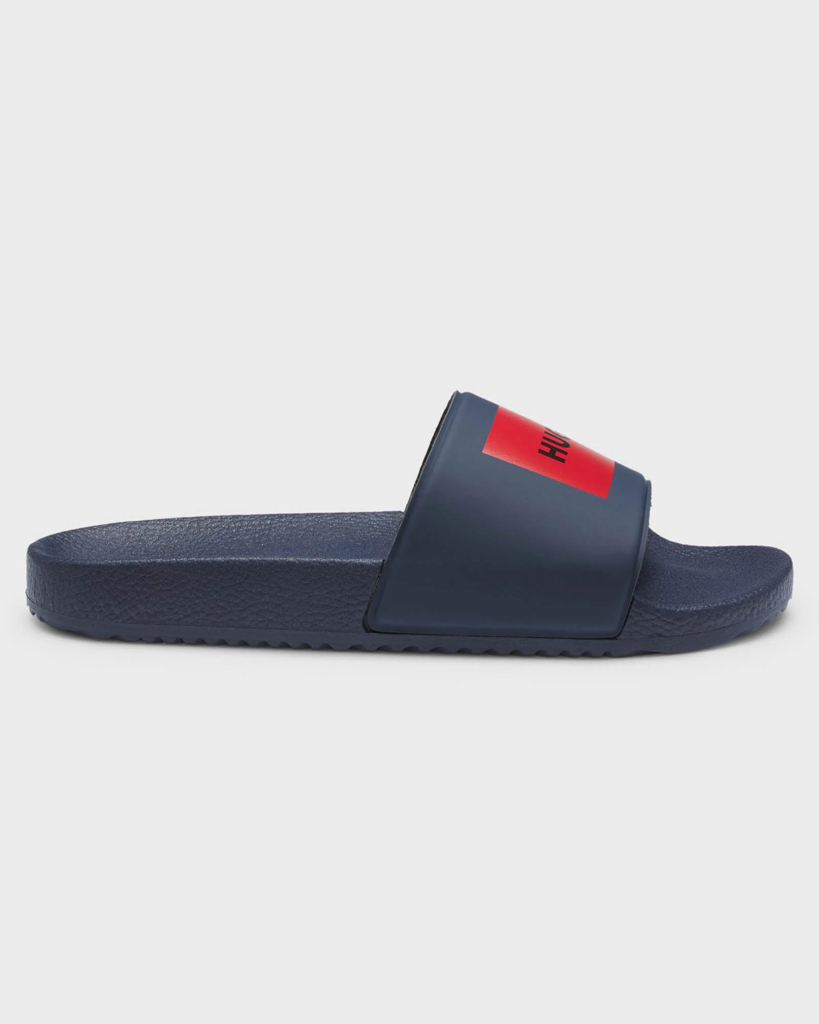 HUGO Mens Timein Mens Slides with Logo Strap - Dark Blue 404 - Image 2