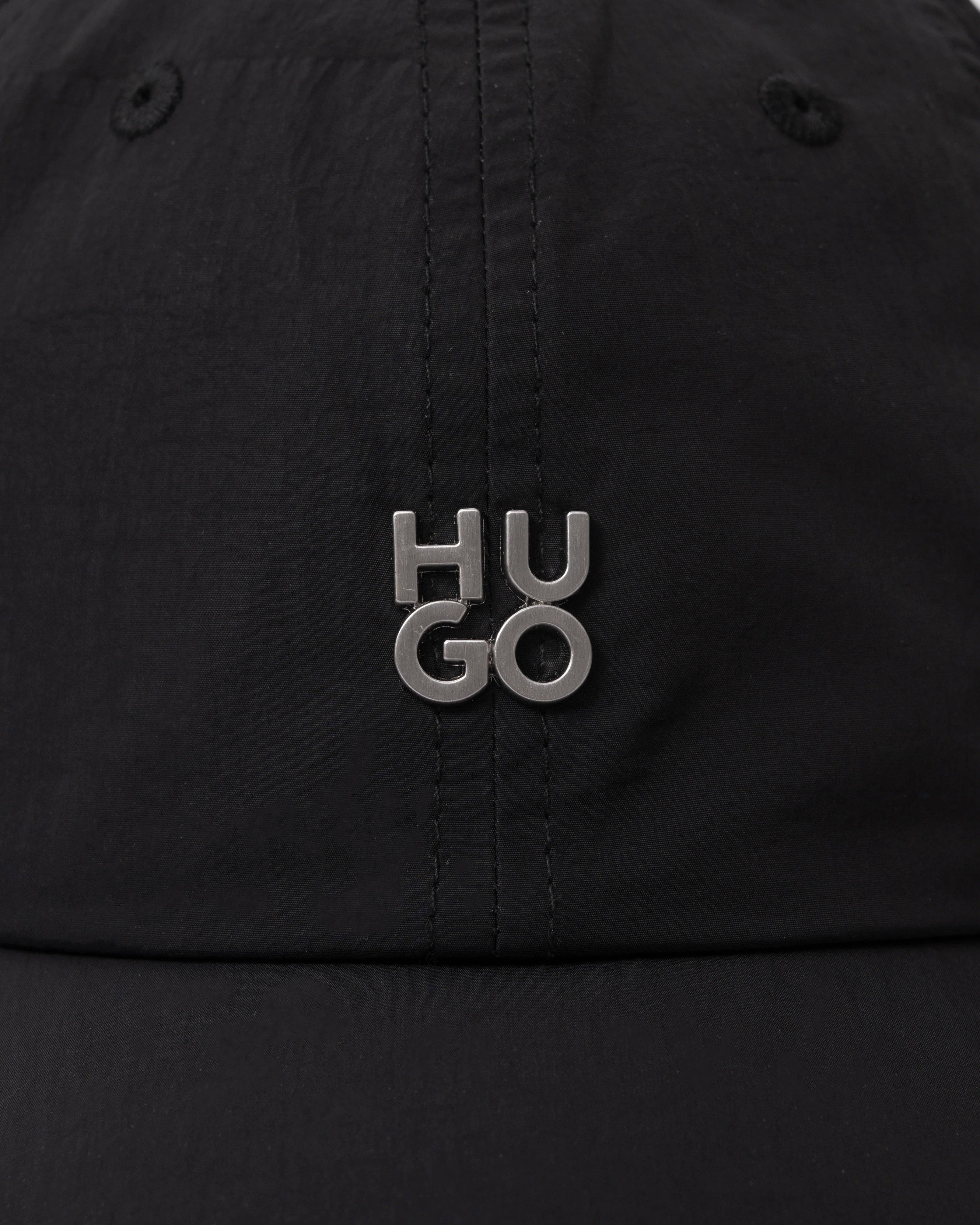 HUGO Mens Mett Baseball Cap - Black 001 - Image 3