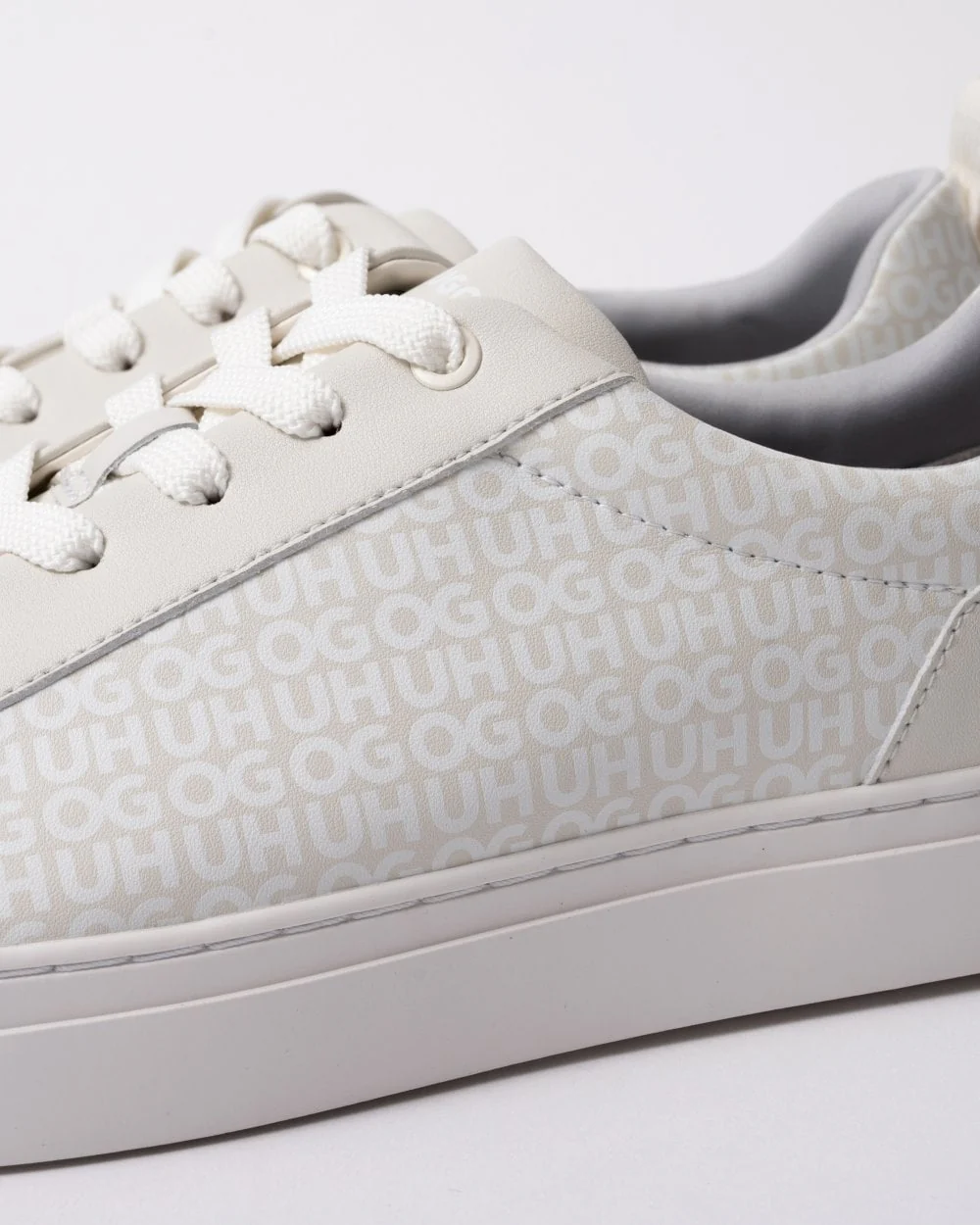 HUGO Morrie Mens Trainers 50541696 - White 100 - Image 3