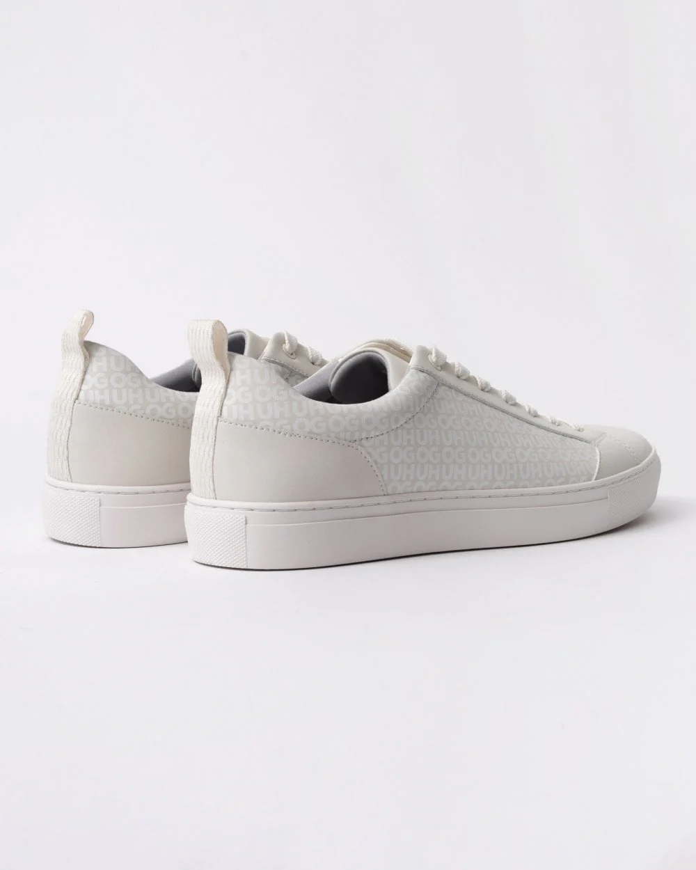 HUGO Morrie Mens Trainers 50541696 - White 100 - Image 4