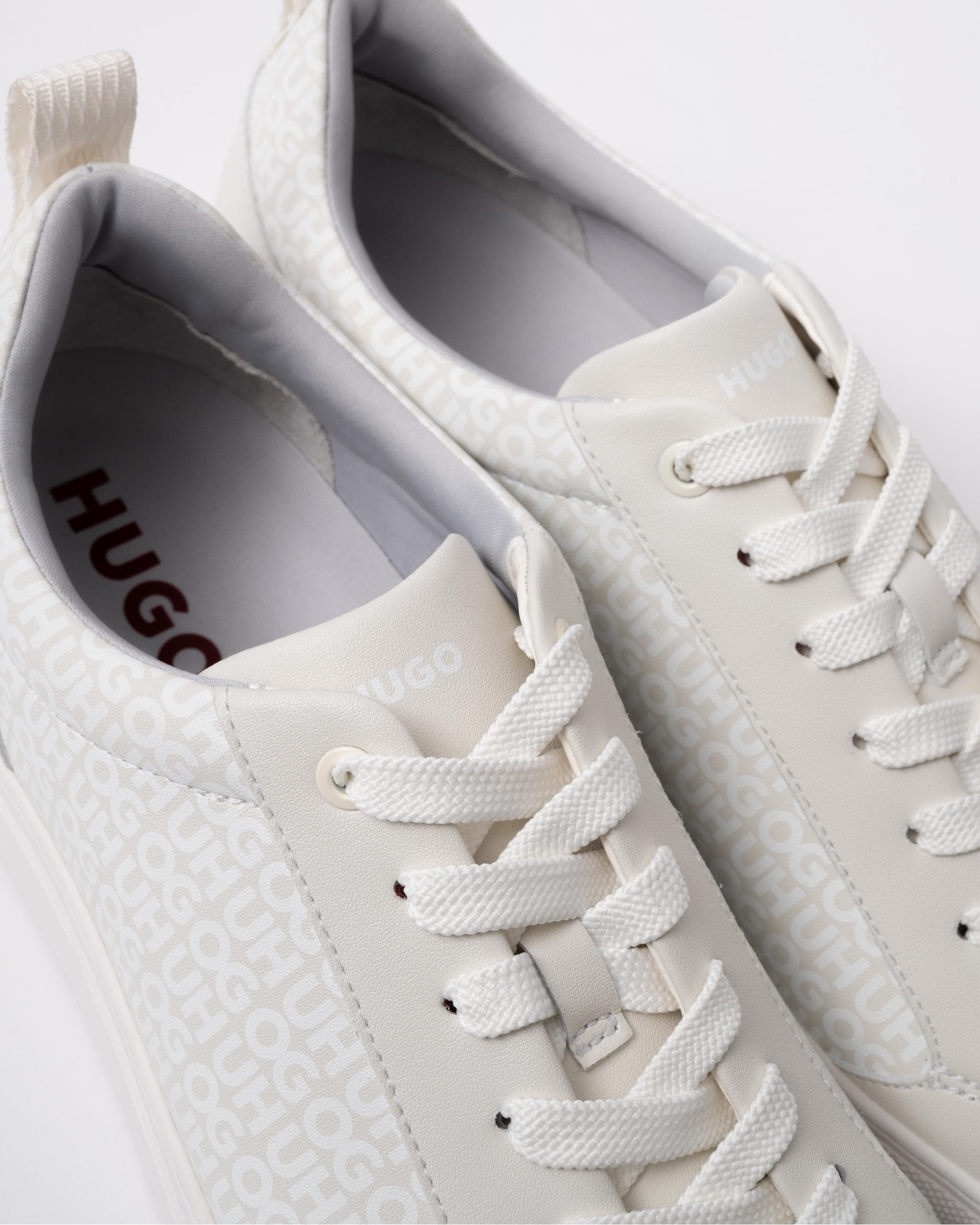 HUGO Morrie Mens Trainers 50541696 - White 100 - Image 5