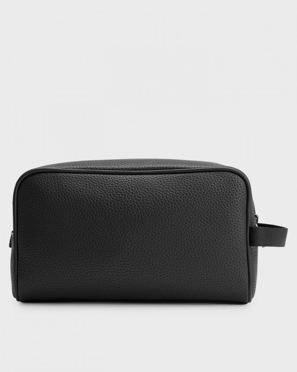 HUGO Nesh Mens Grained Washbag with Stacked Logo - Image 3