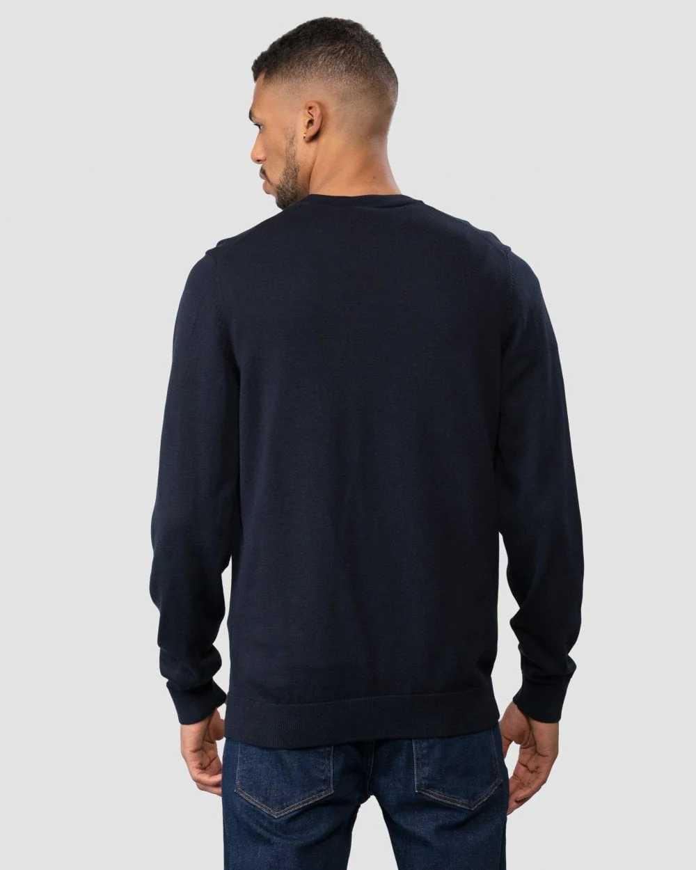 HUGO San Cassius Mens Crew Neck Sweater NOS - Navy 410 - Image 5