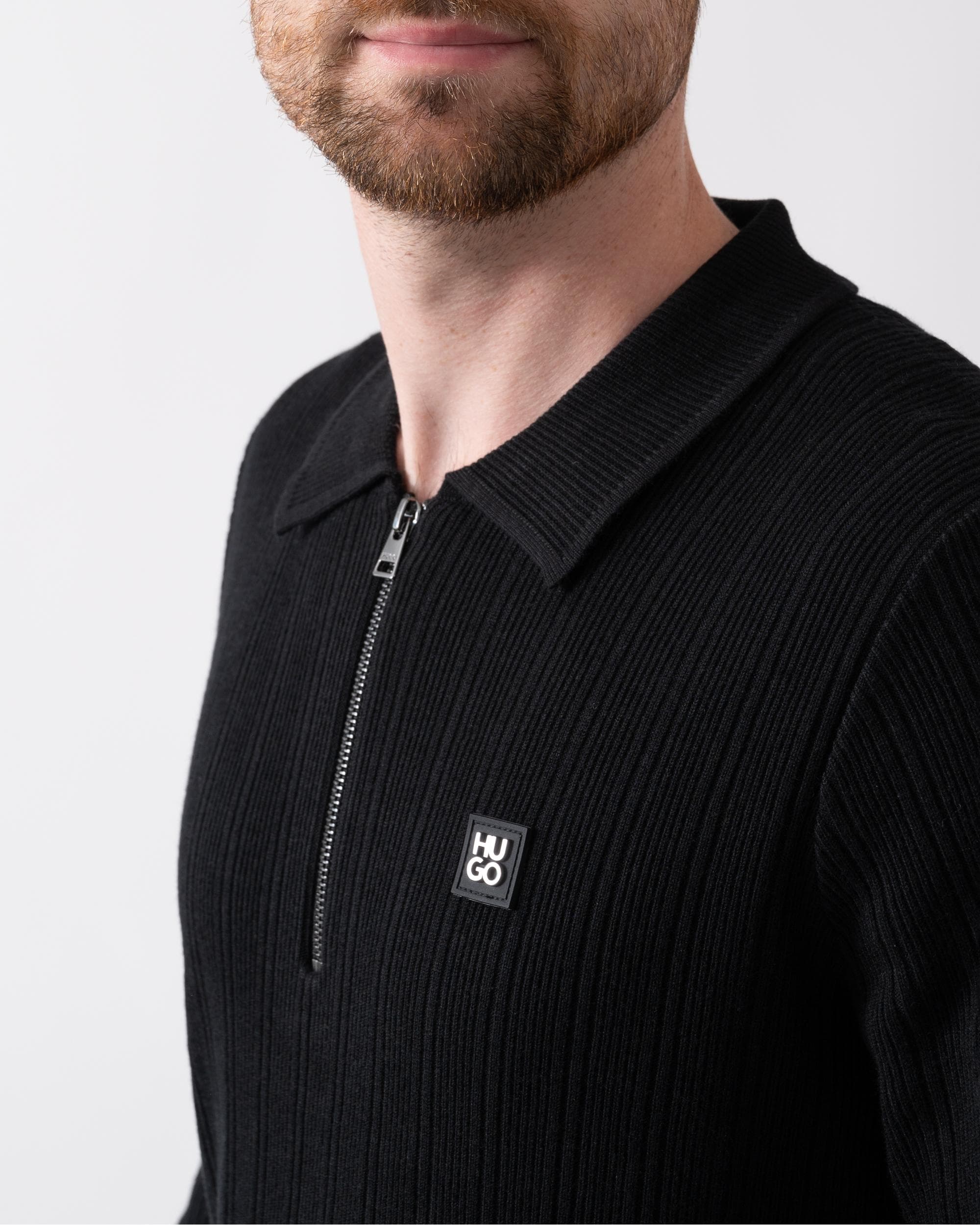 HUGO Sastoro Mens 1/4 Zip Jumper - Image 2