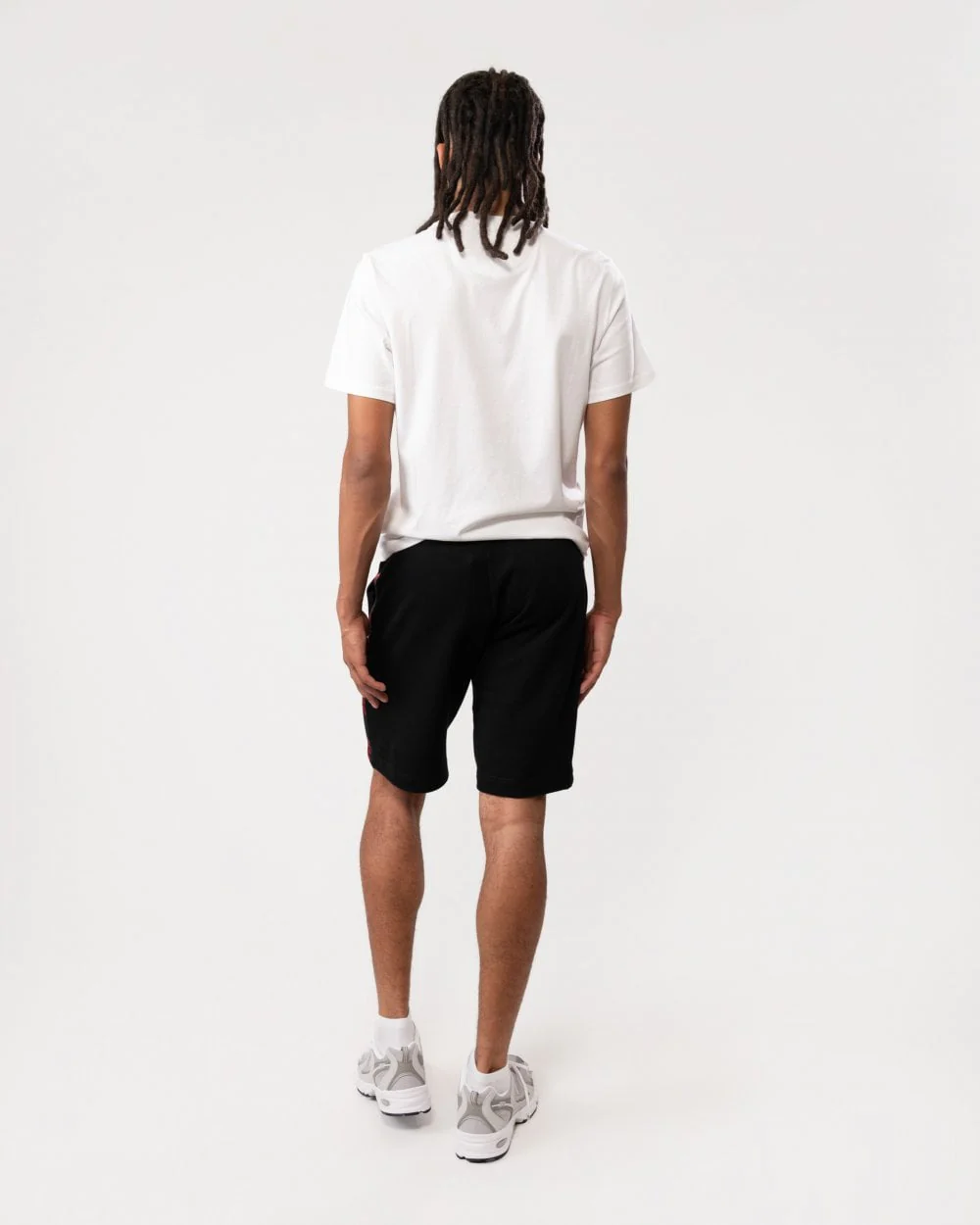 HUGO Sporty Logo Tape Mens Loungewear Shorts - Image 4