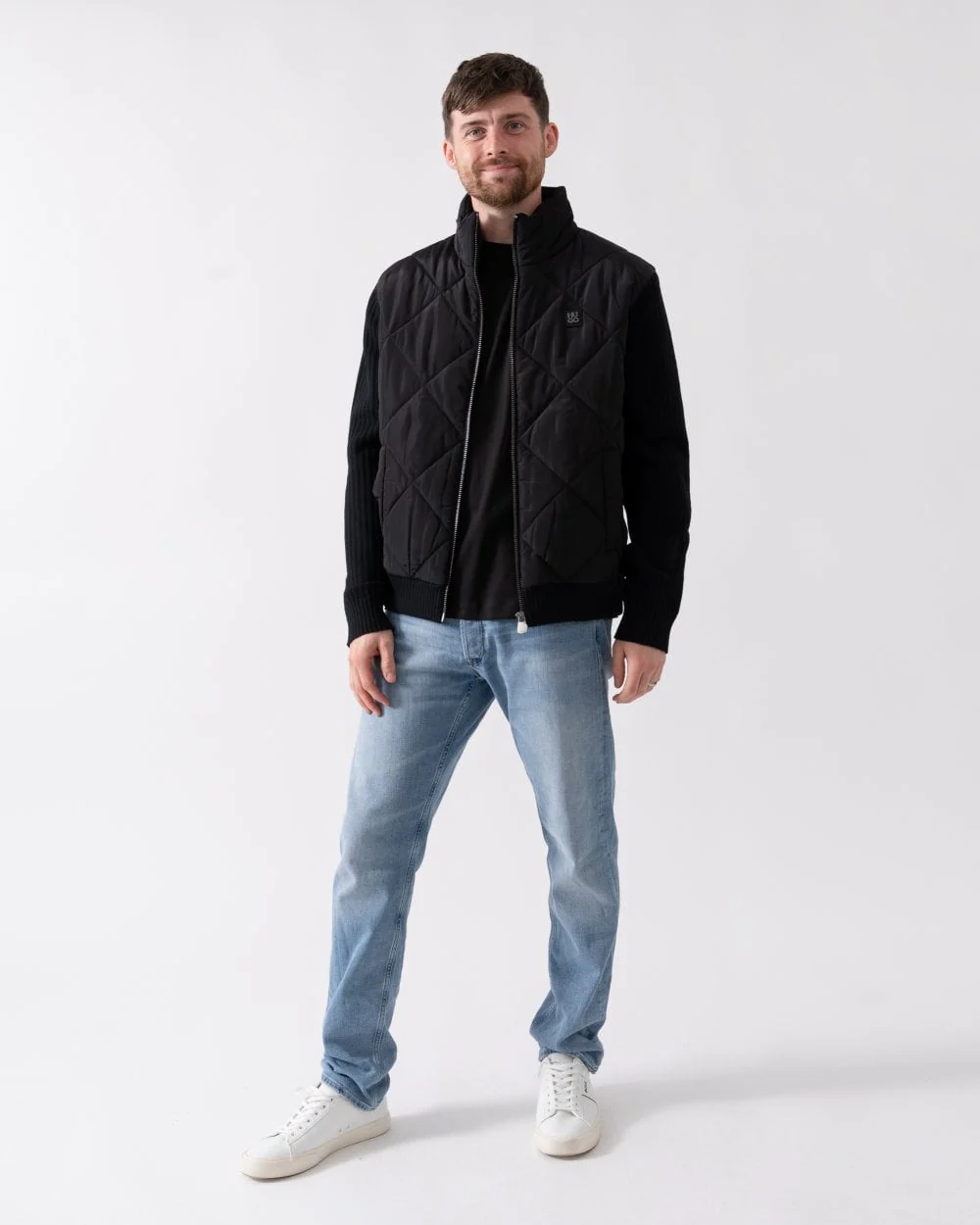 HUGO Sybon Mens Quilted Hybrid Jacket - Image 3