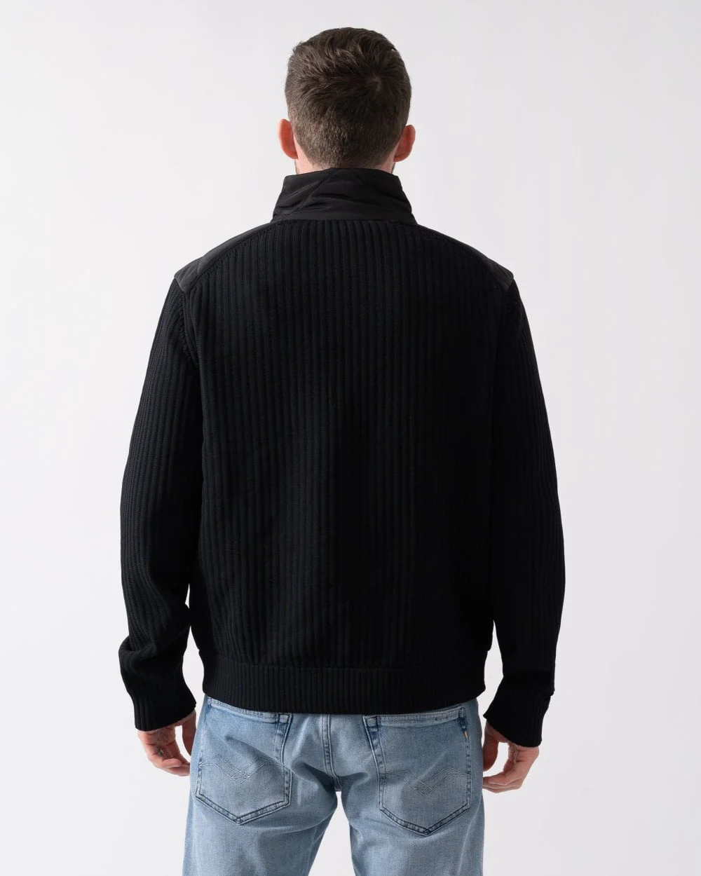 HUGO Sybon Mens Quilted Hybrid Jacket - Image 4