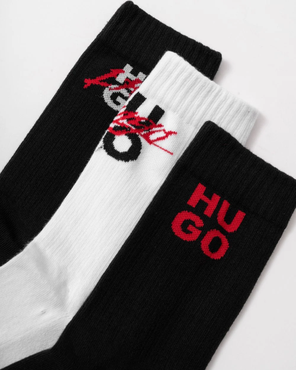 HUGO Thriller 3-Pack Mens Quarter Length Socks - Image 2