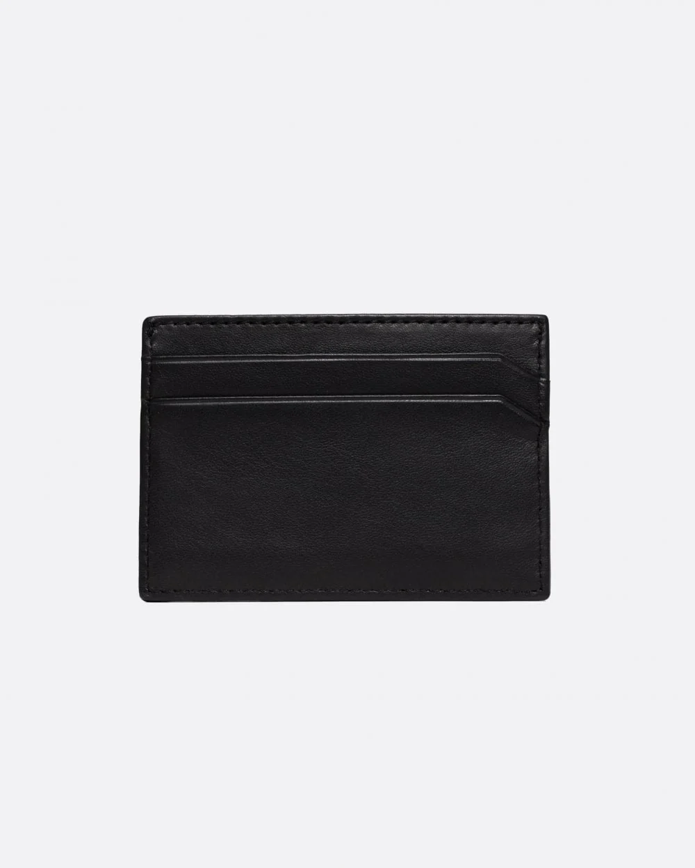 HUGO Tibby Nappa Leather Card Holder with Stacked Logo - Image 3