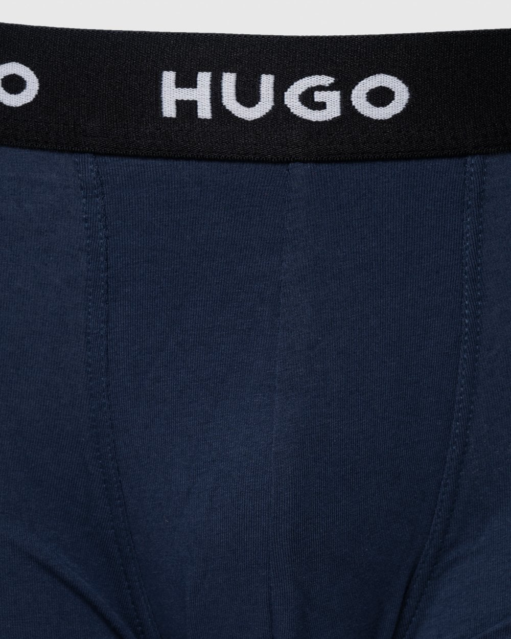 HUGO Triple Pack Mens Trunks - Navy 410 - Image 3