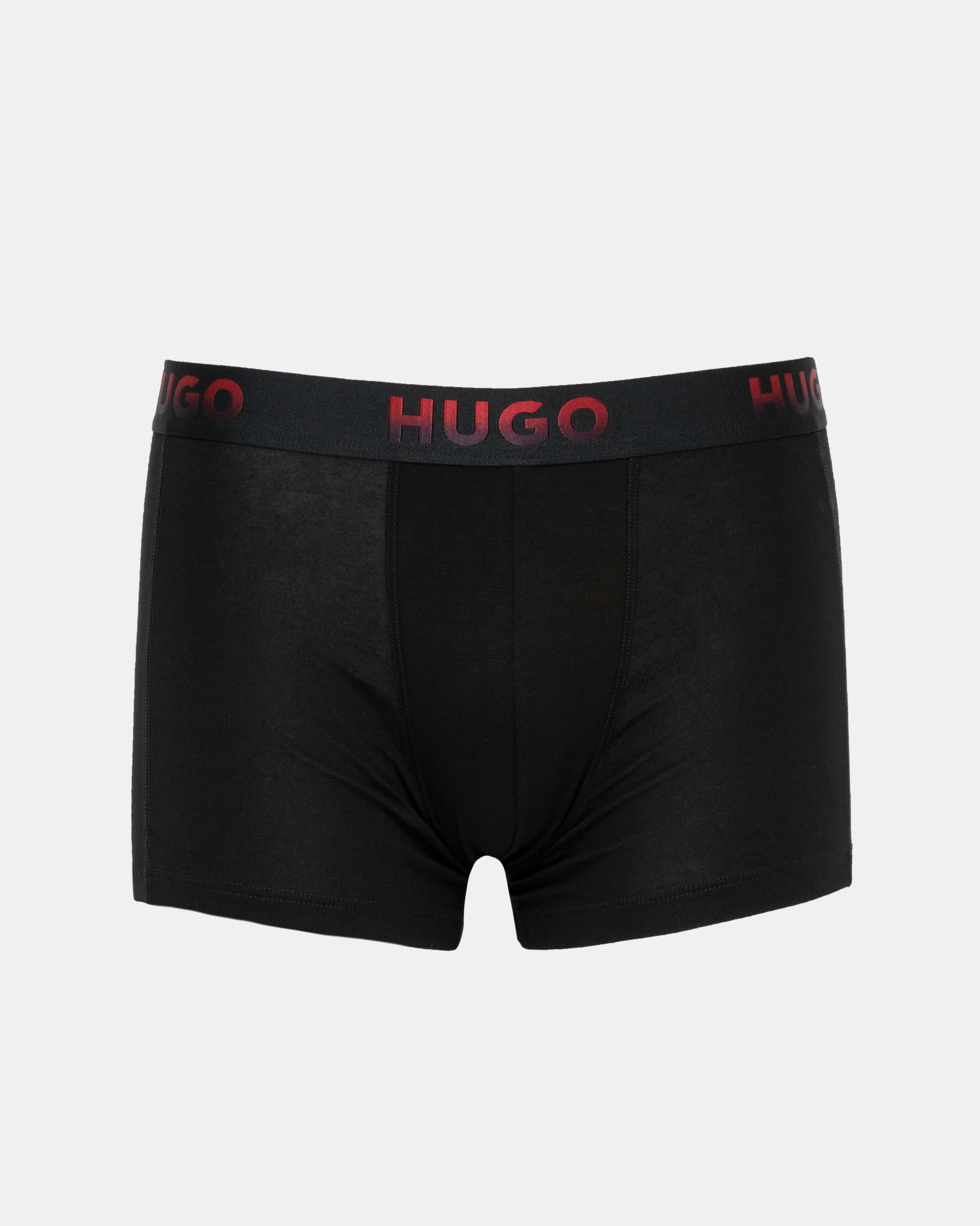 HUGO Mens Spray 3-Pack Trunks - Black 001 - Image 4