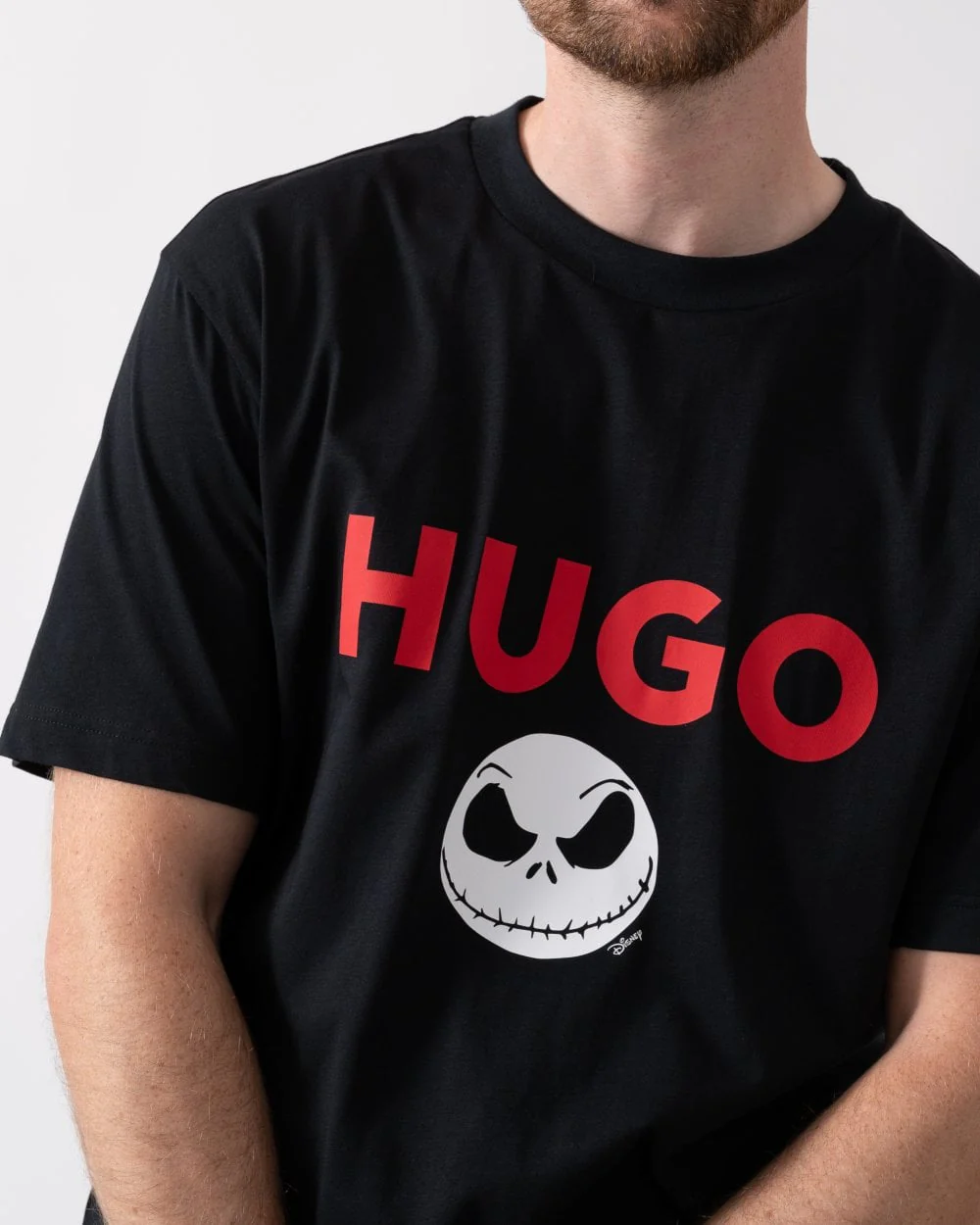 HUGO x Disneys The Nightmare Before Christmas Mens Logo T-Shirt - Image 2