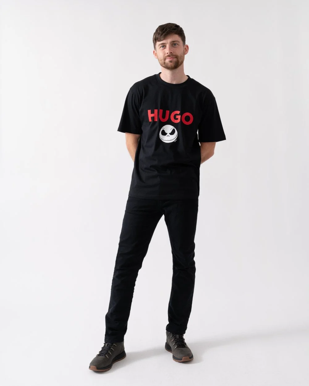HUGO x Disneys The Nightmare Before Christmas Mens Logo T-Shirt - Image 3