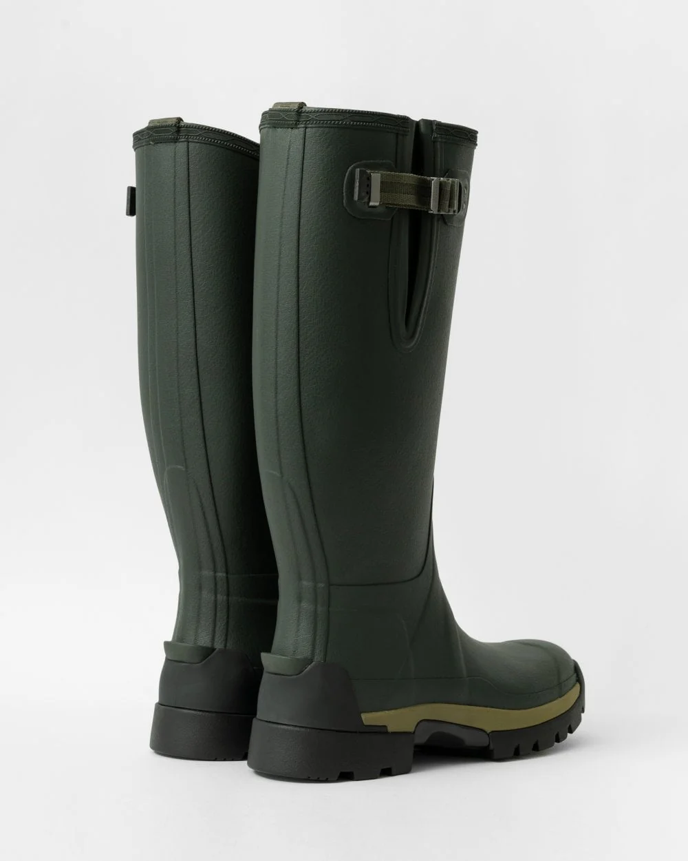 Hunter Balmoral Side Adjustable 3mm Neo Lined Tech Sole Mens Tall Boot - Dark Olive - Image 2