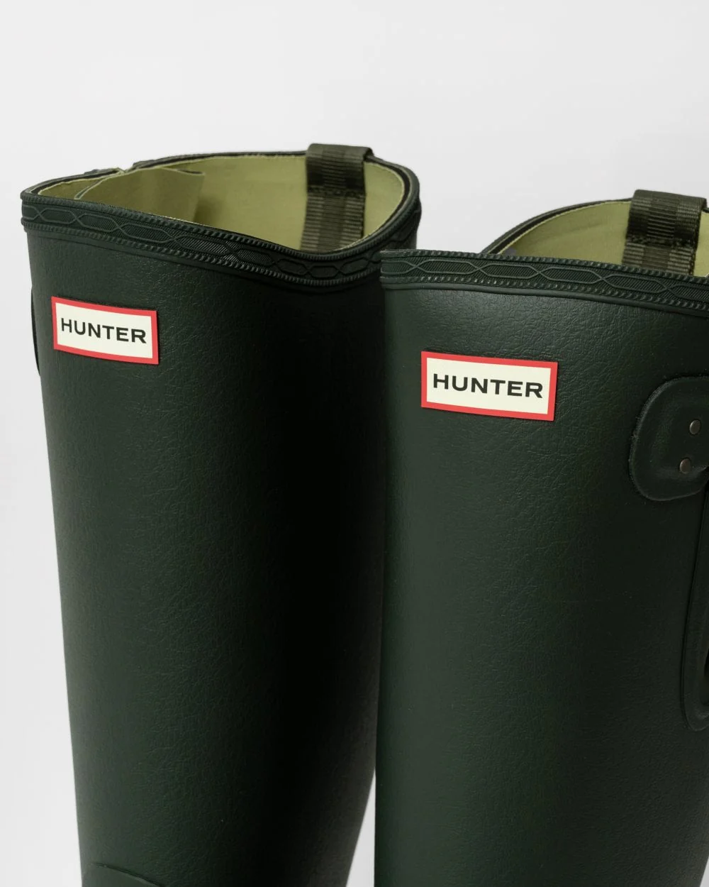 Hunter Balmoral Side Adjustable 3mm Neo Lined Tech Sole Mens Tall Boot - Dark Olive - Image 5