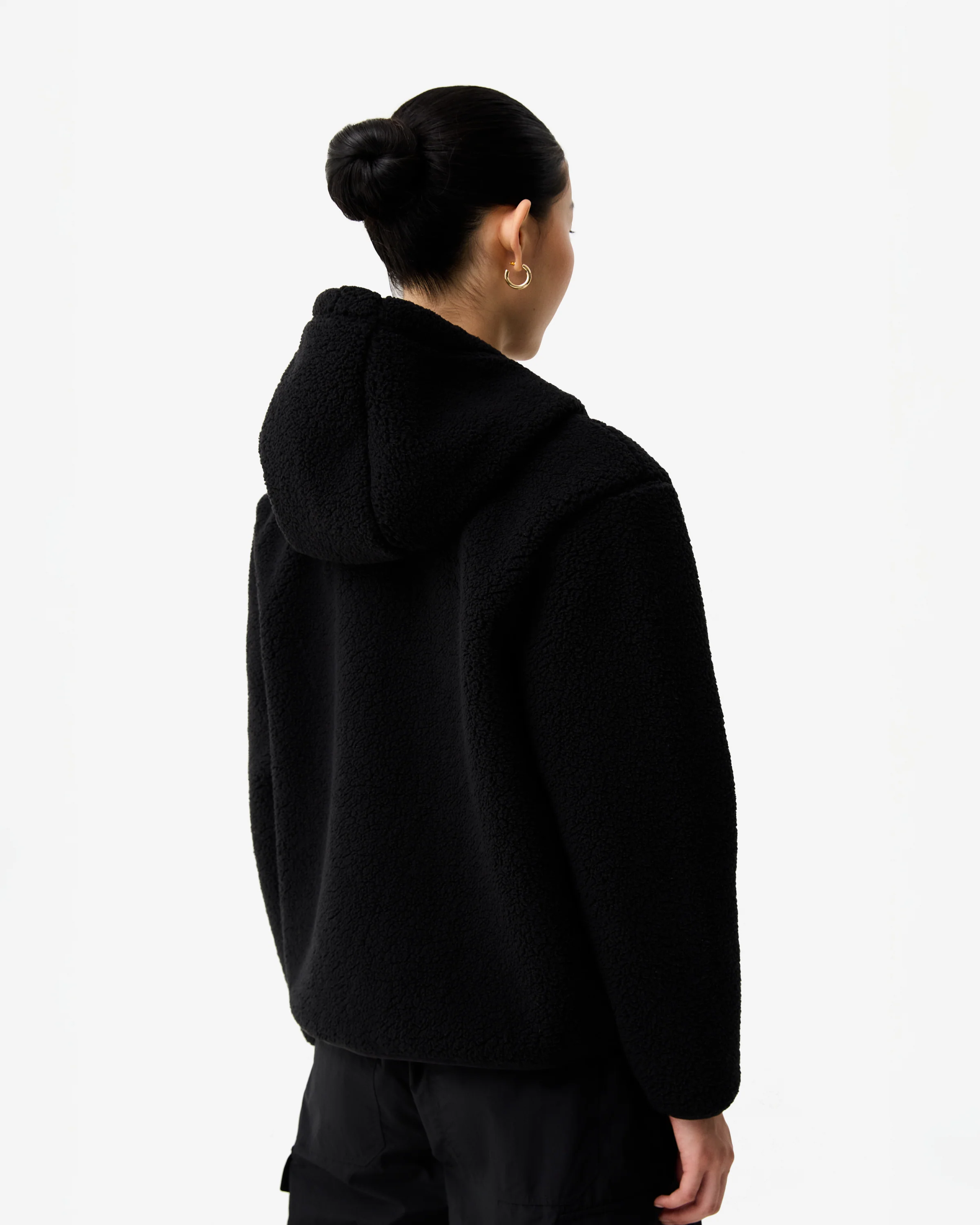 Hunter Bonelle Womens Borg Fleece Jacket - Black - Image 3