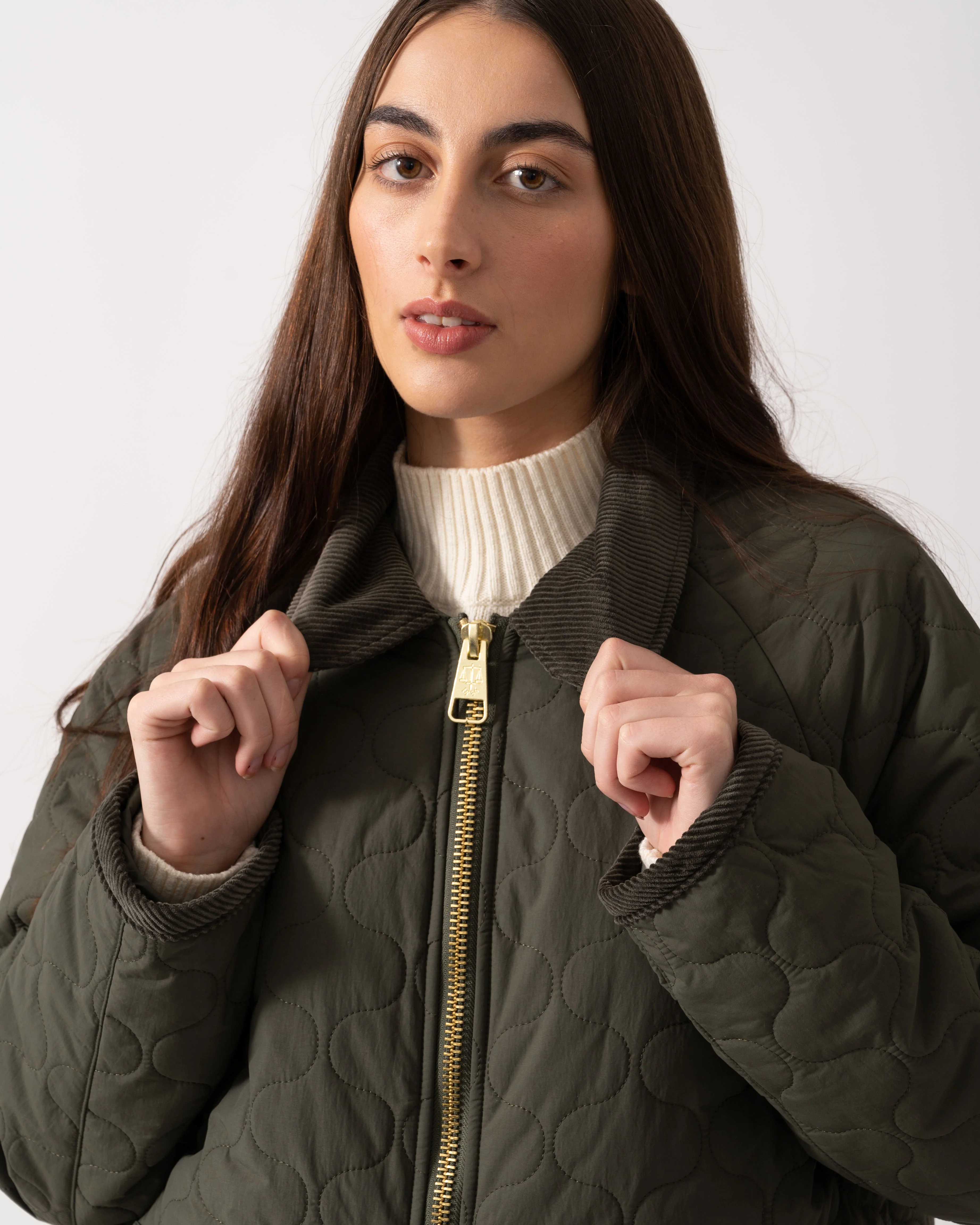 Hunter Fionn Womens Long Quilted Jacket - Kambaba - Image 4