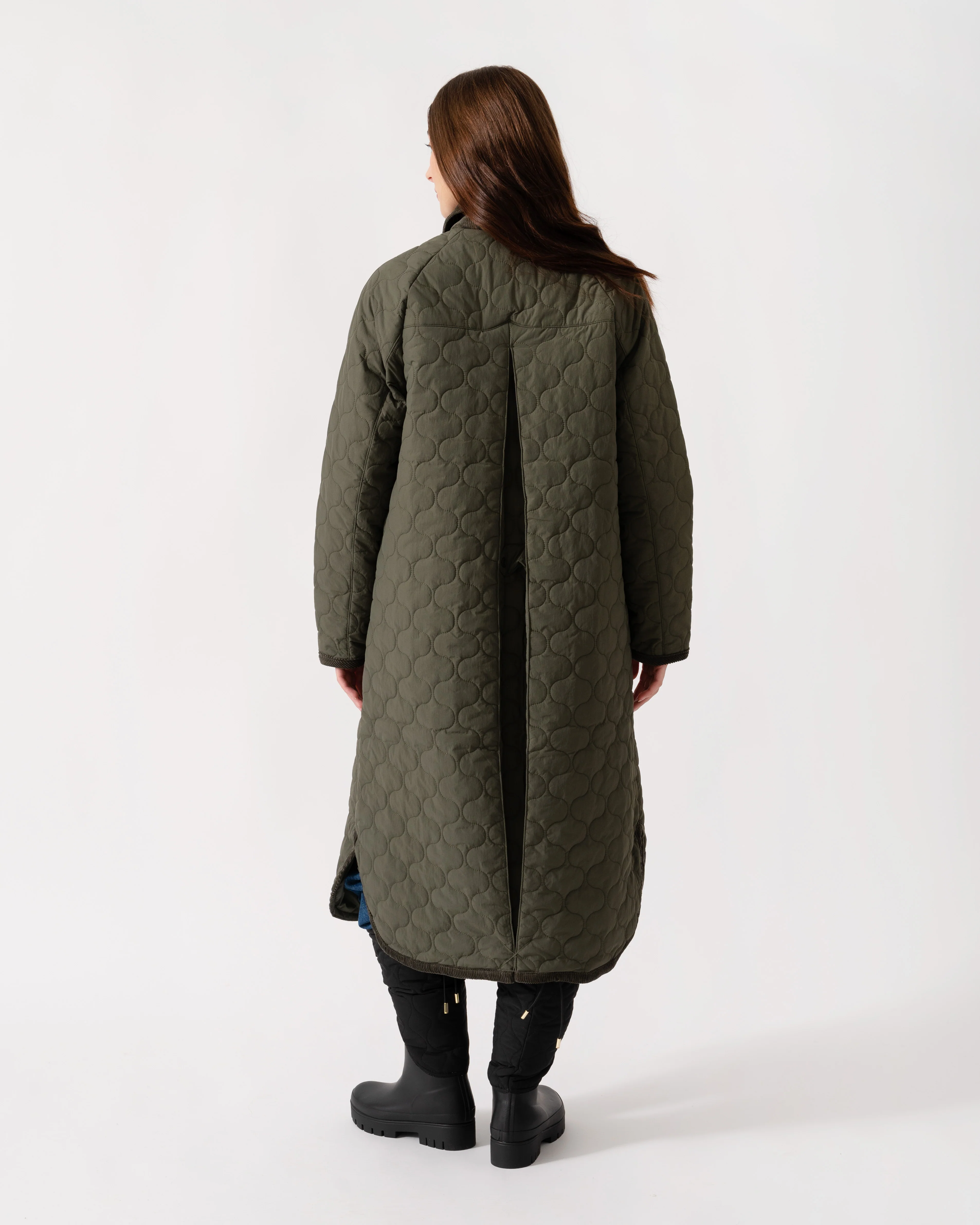 Hunter Fionn Womens Long Quilted Jacket - Kambaba - Image 5