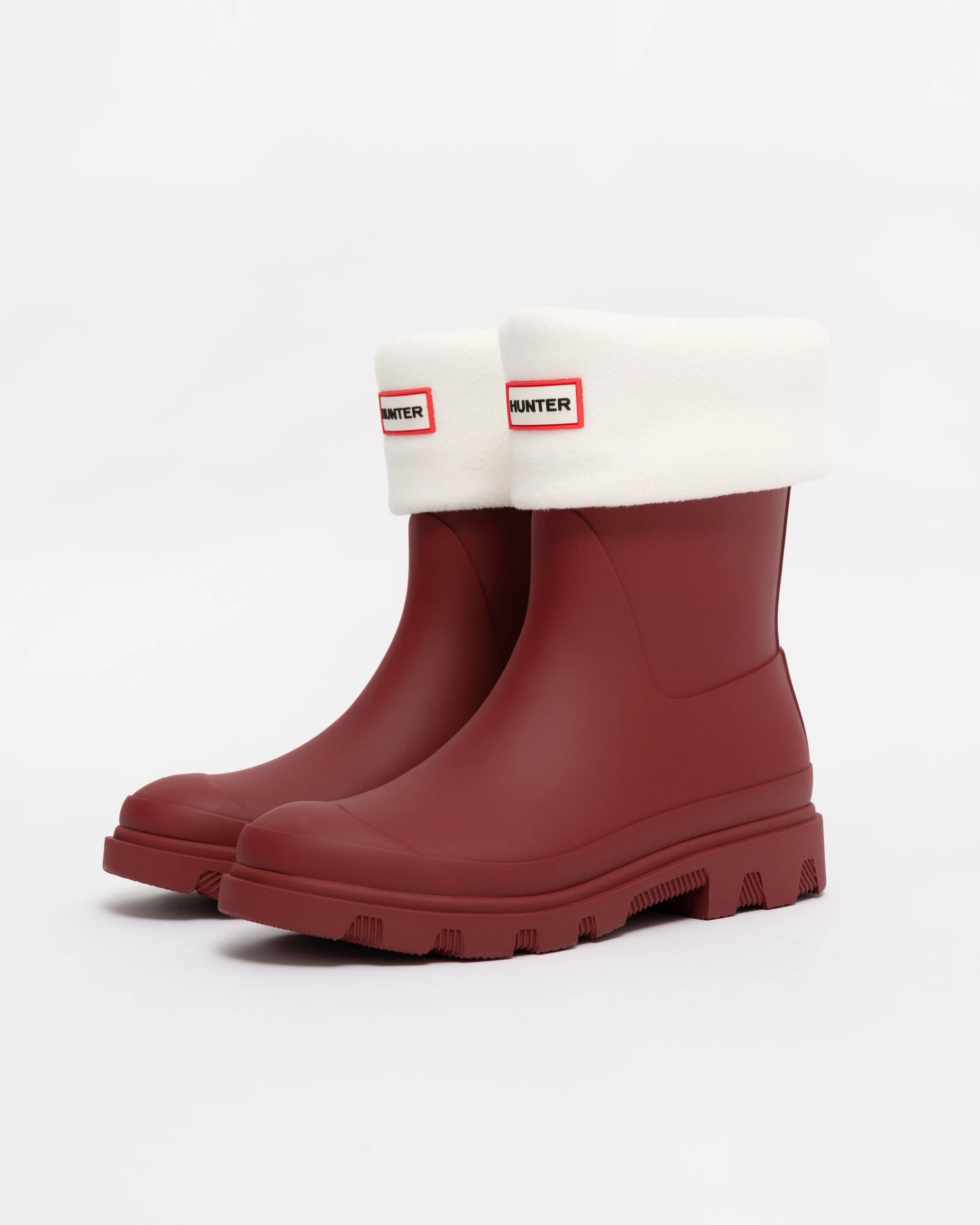 Hunter Fleece Short Boot Sock - Hunter White - Image 3
