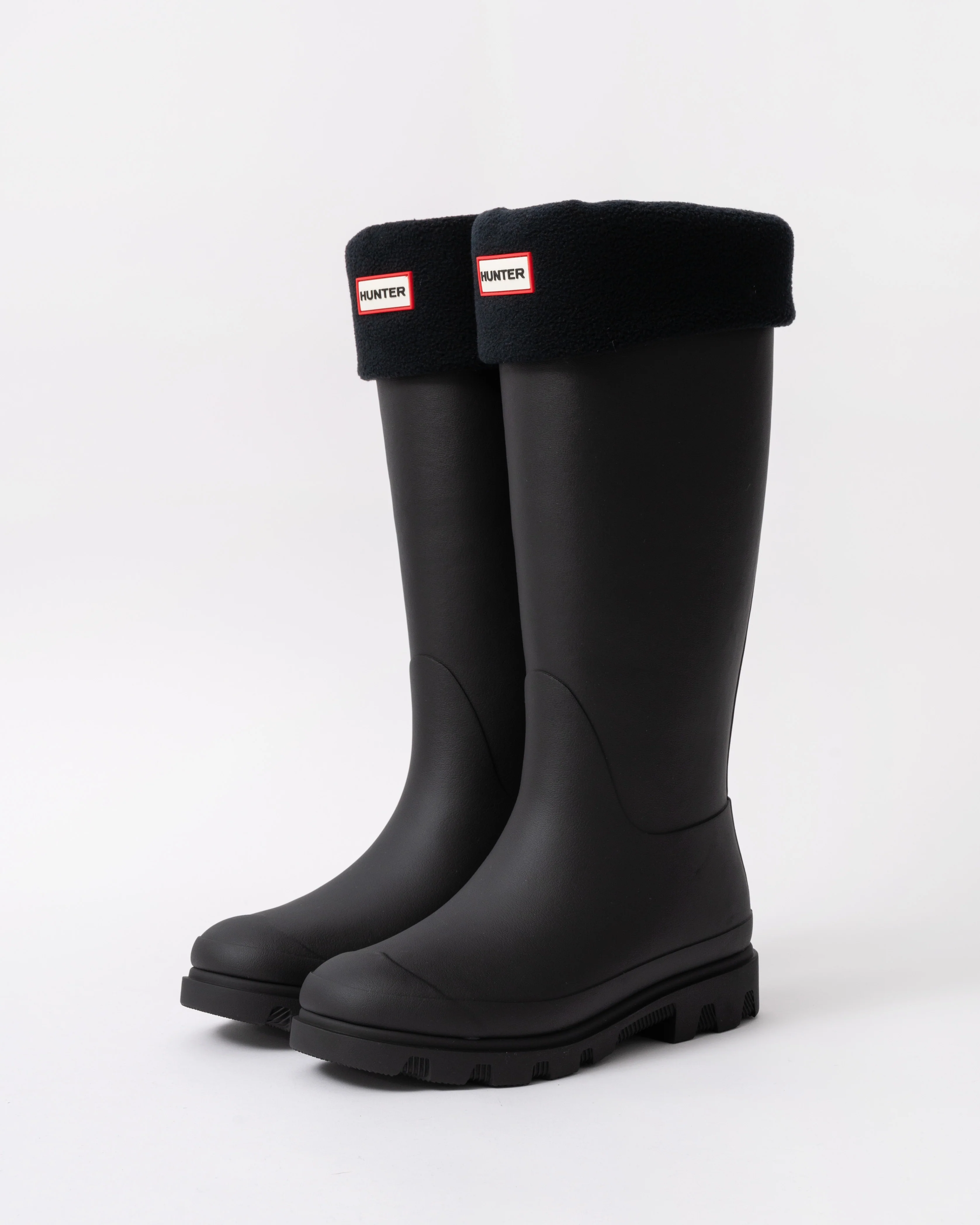Hunter Fleece Tall Boot Sock - Black - Image 3