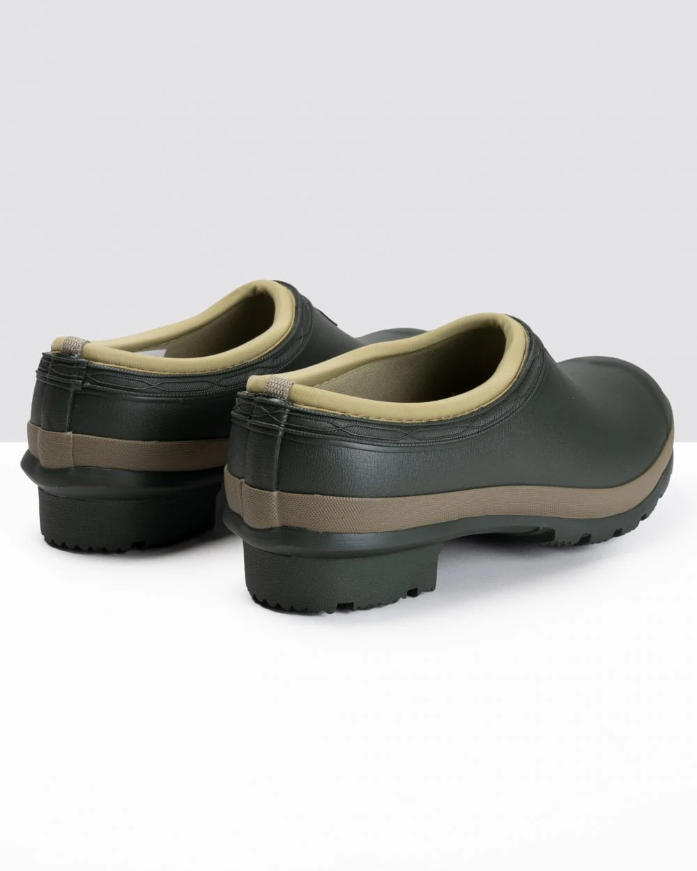 Hunter Gardener Womens Clog - Dark Olive/Clay - Image 2