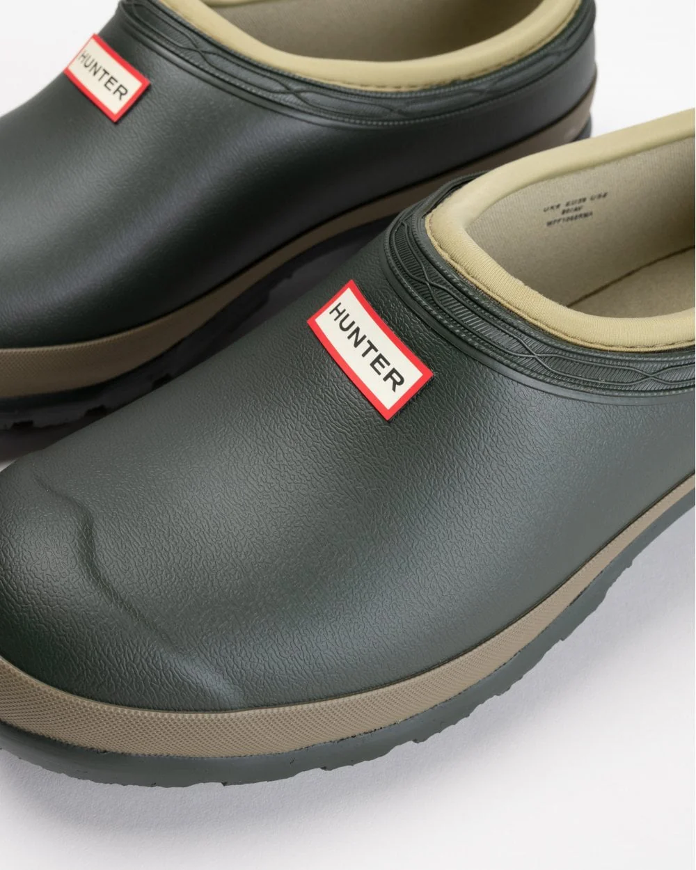 Hunter Gardener Womens Clog - Dark Olive/Clay - Image 4