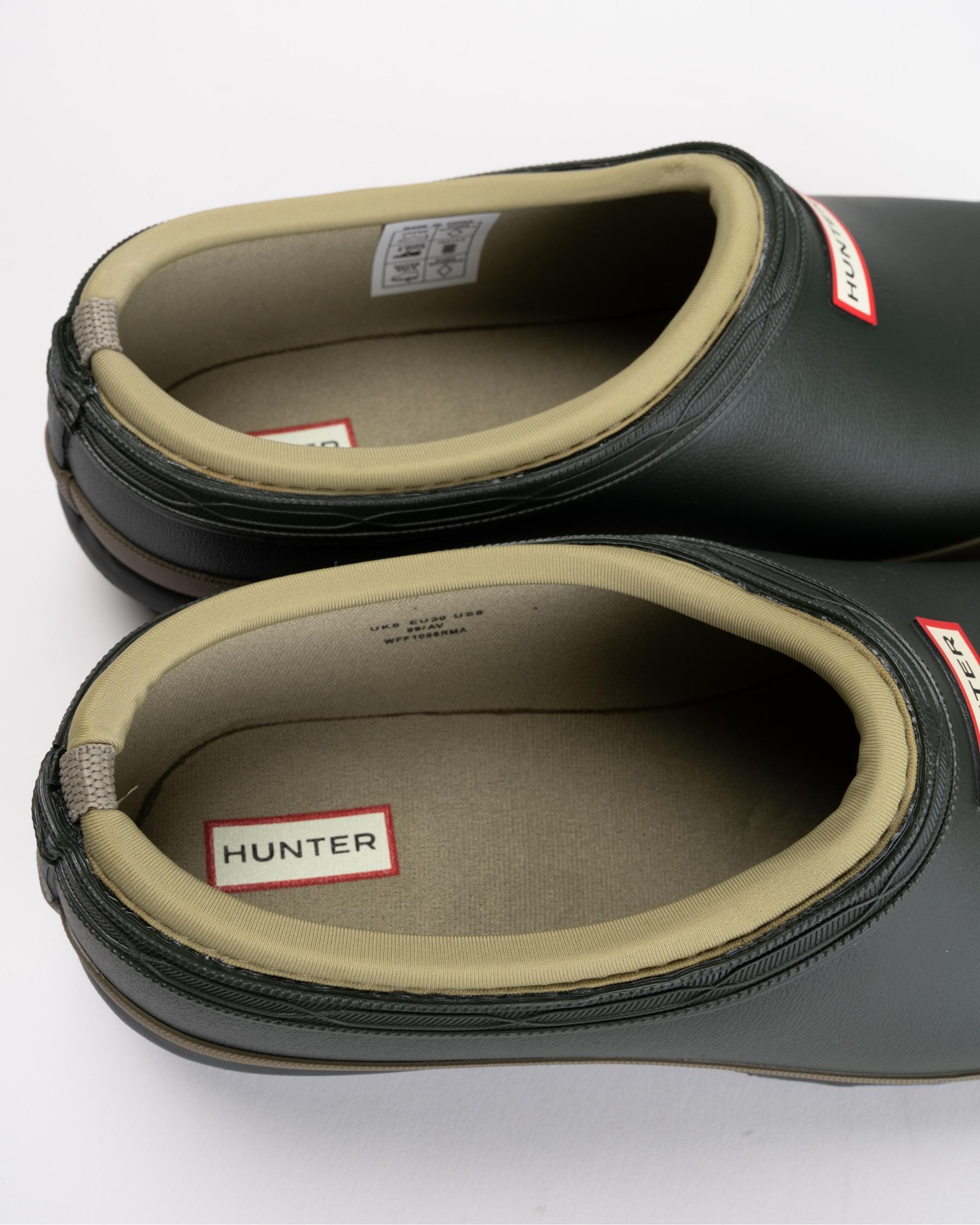 Hunter Gardener Womens Clog - Dark Olive/Clay - Image 5