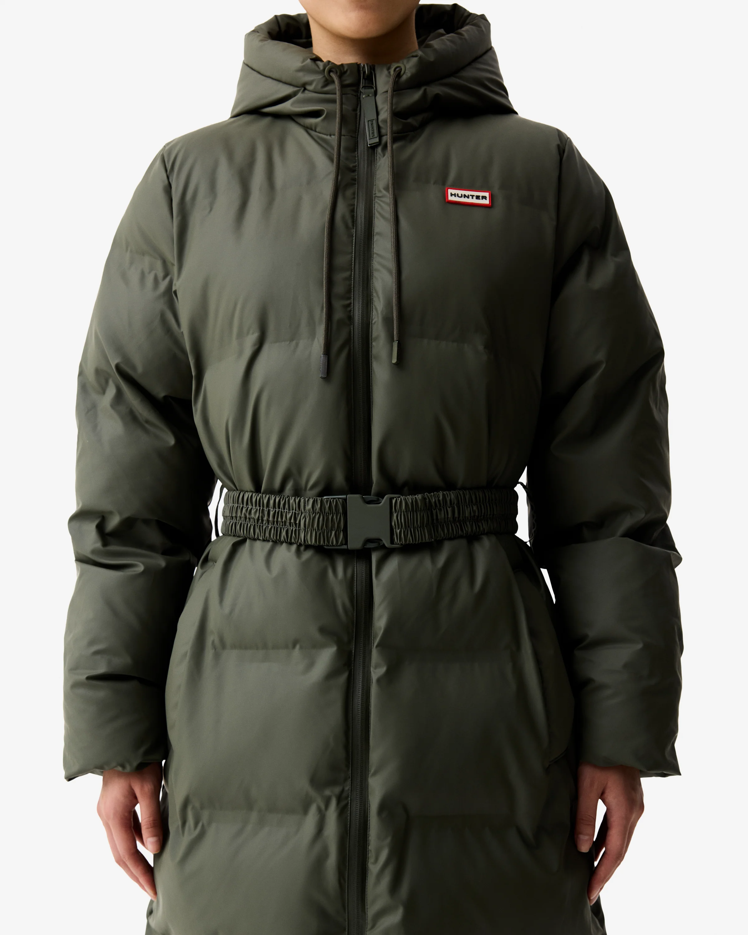 Hunter Hutchison Womens PU Coated Long Puffer Jacket - Kambaba - Image 4