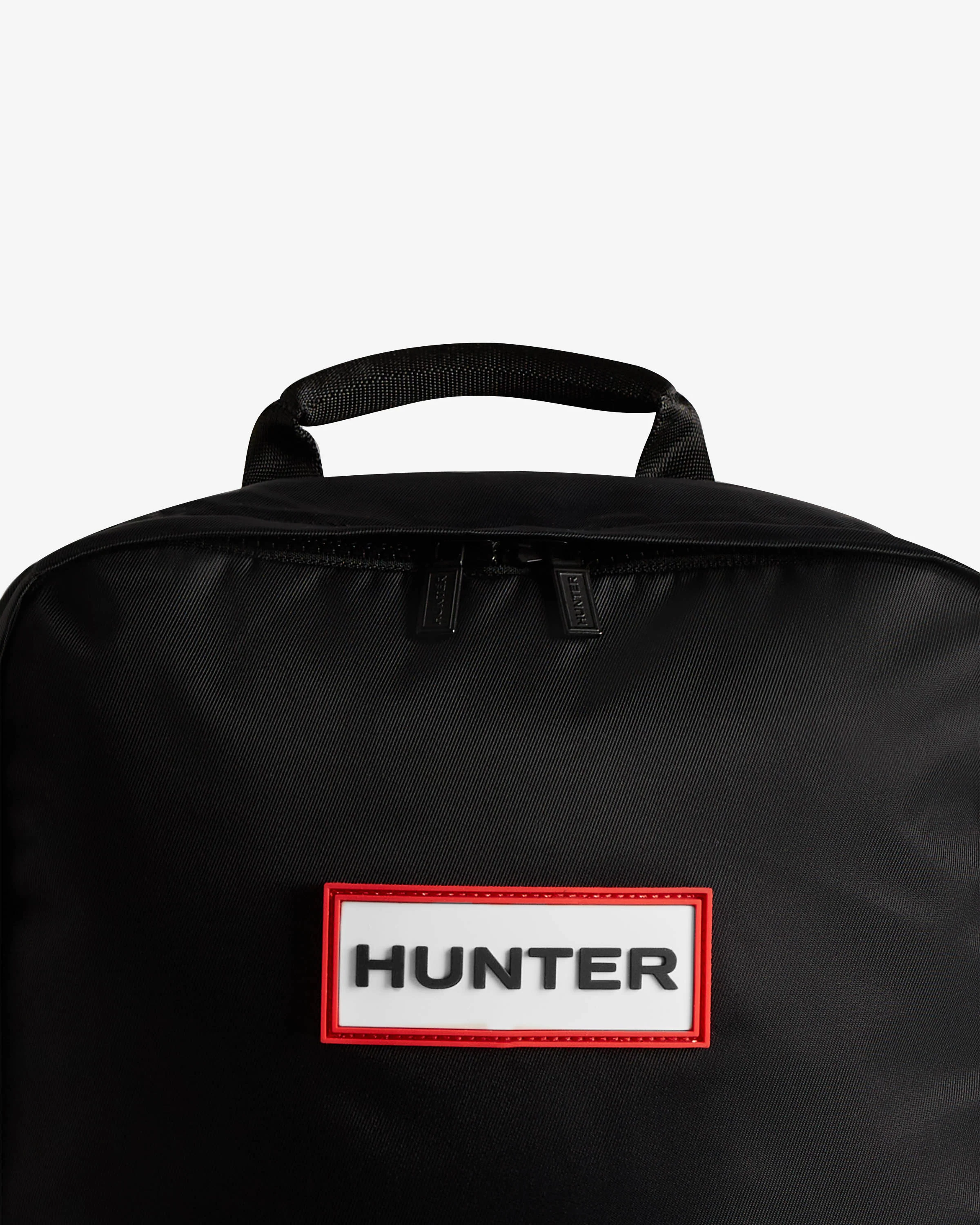 Hunter Nylon Large Backpack - Black - Image 5