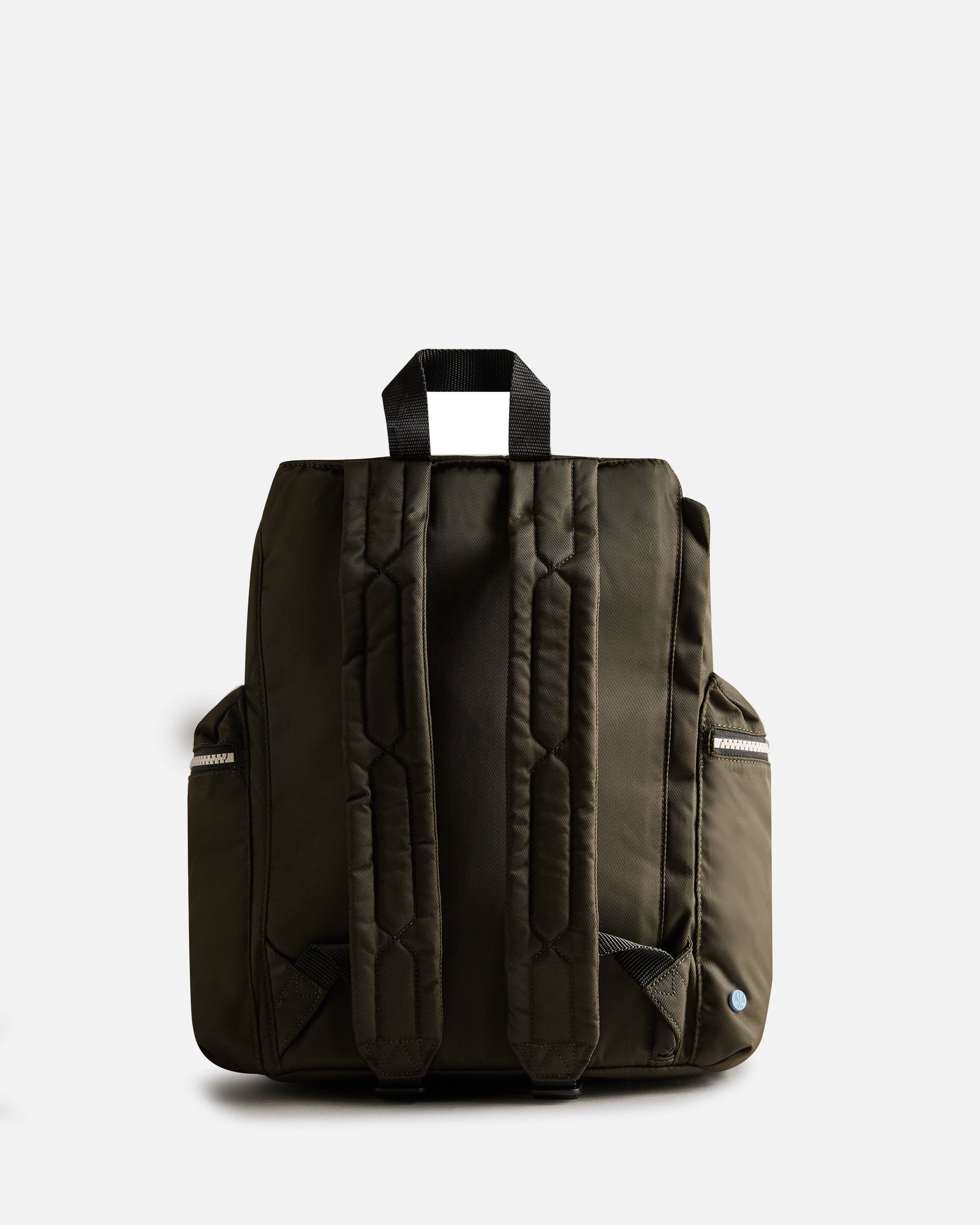 Hunter Nylon Large Topclip Backpack - Dark Olive - Image 4