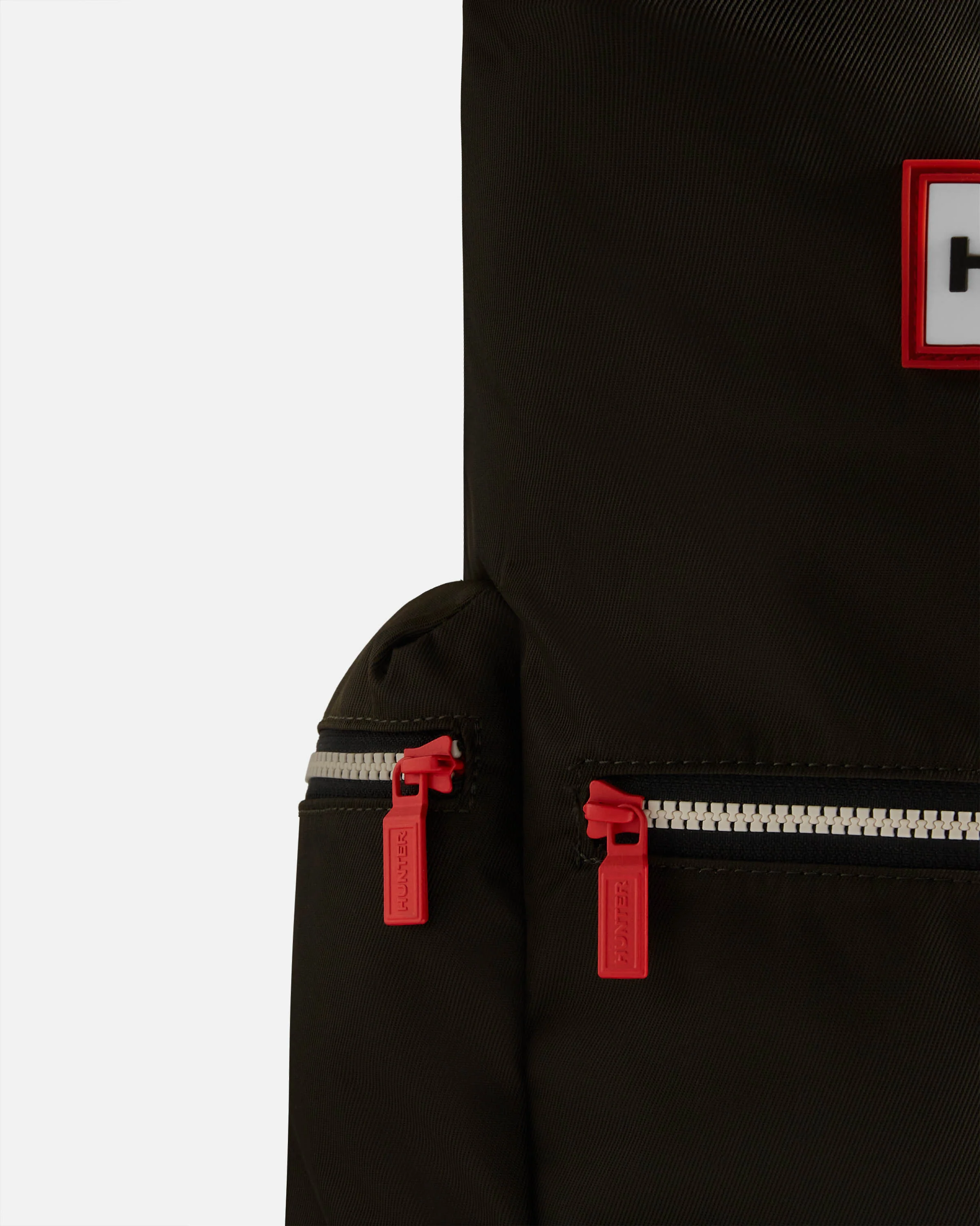 Hunter Nylon Large Topclip Backpack - Dark Olive - Image 5