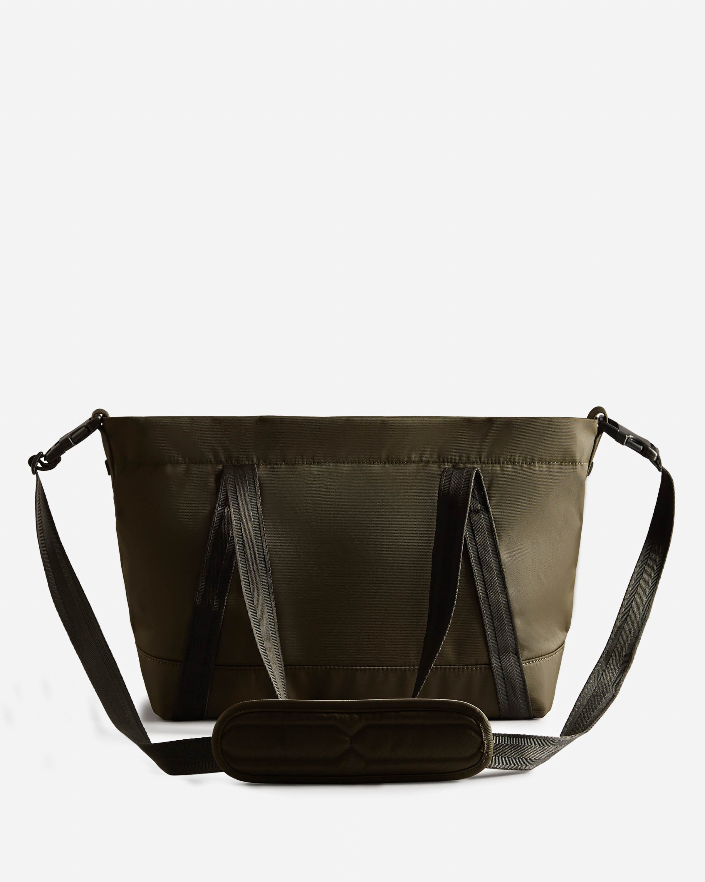 Hunter Nylon Midi Topclip Tote - Dark Olive - Image 2